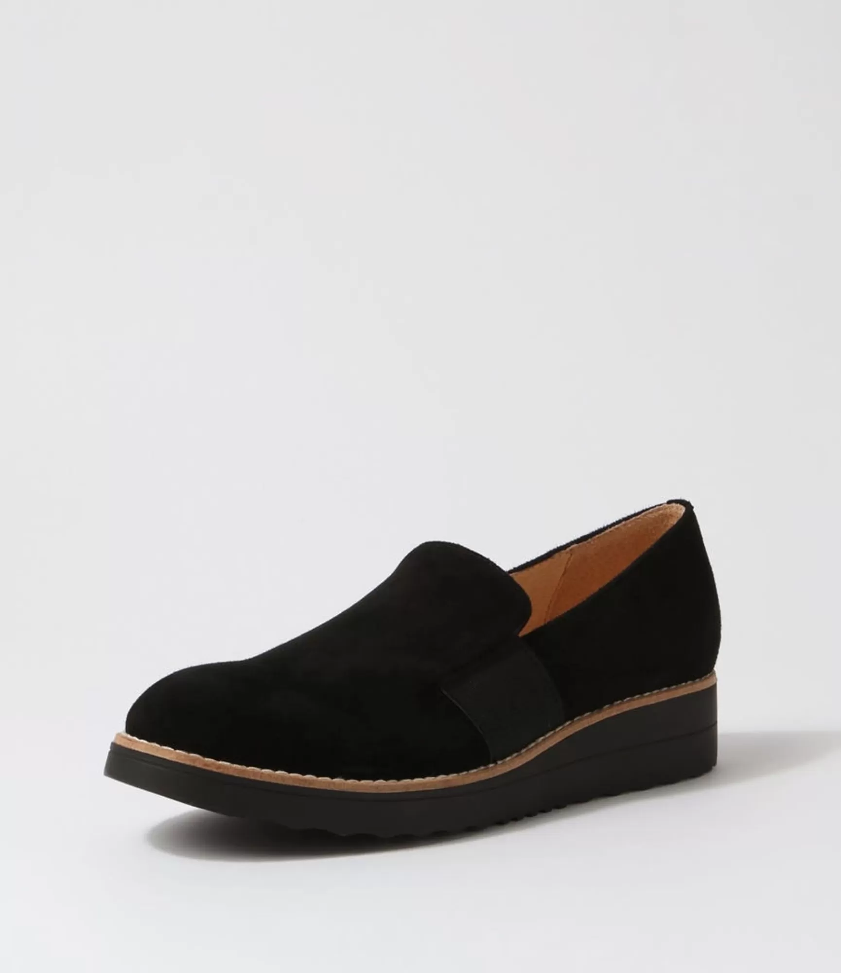 Sale Midas Shoes Orad Black Suede Loafers