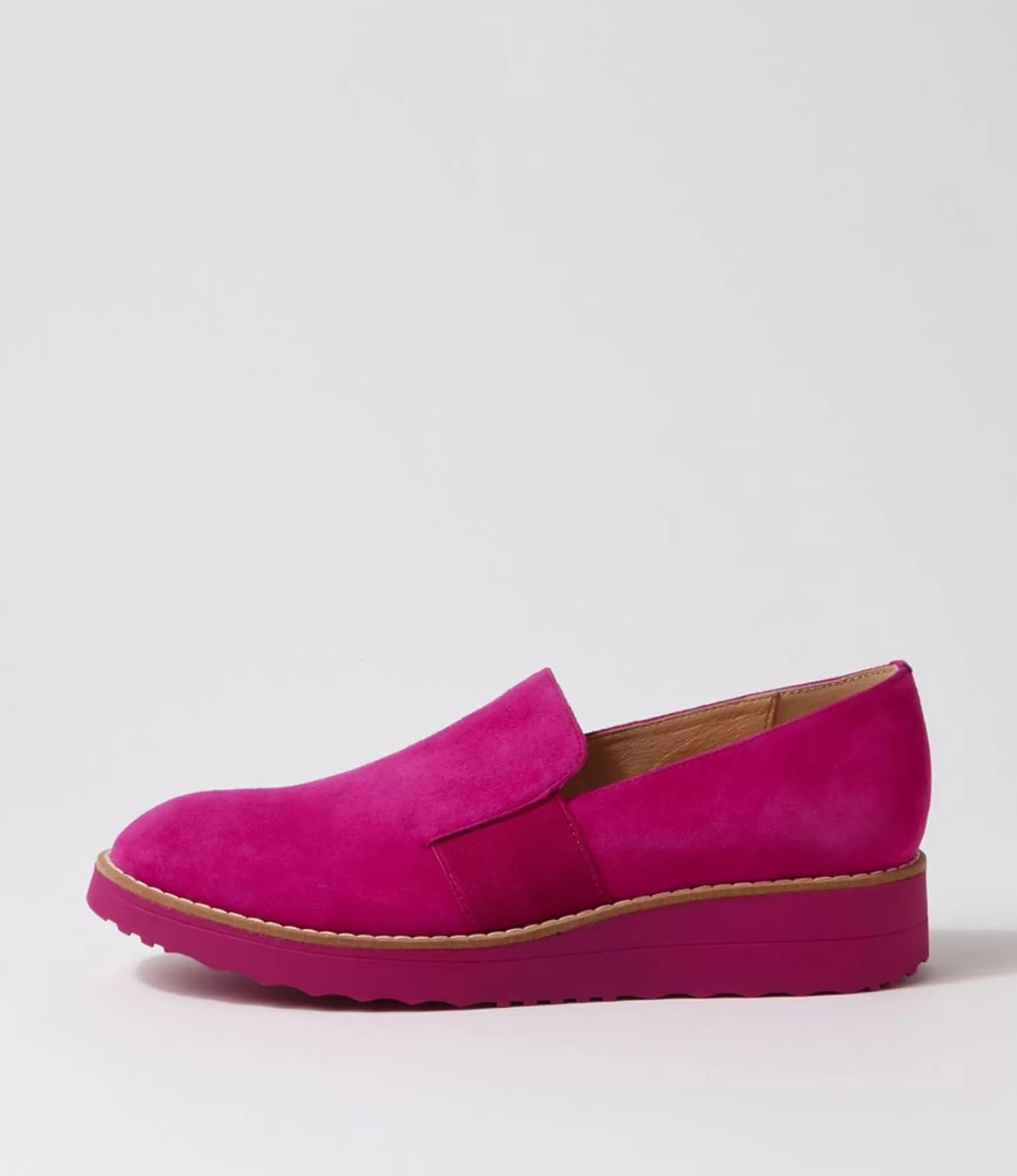Sale Midas Shoes Orad Dark Fuchsia Suede Loafers