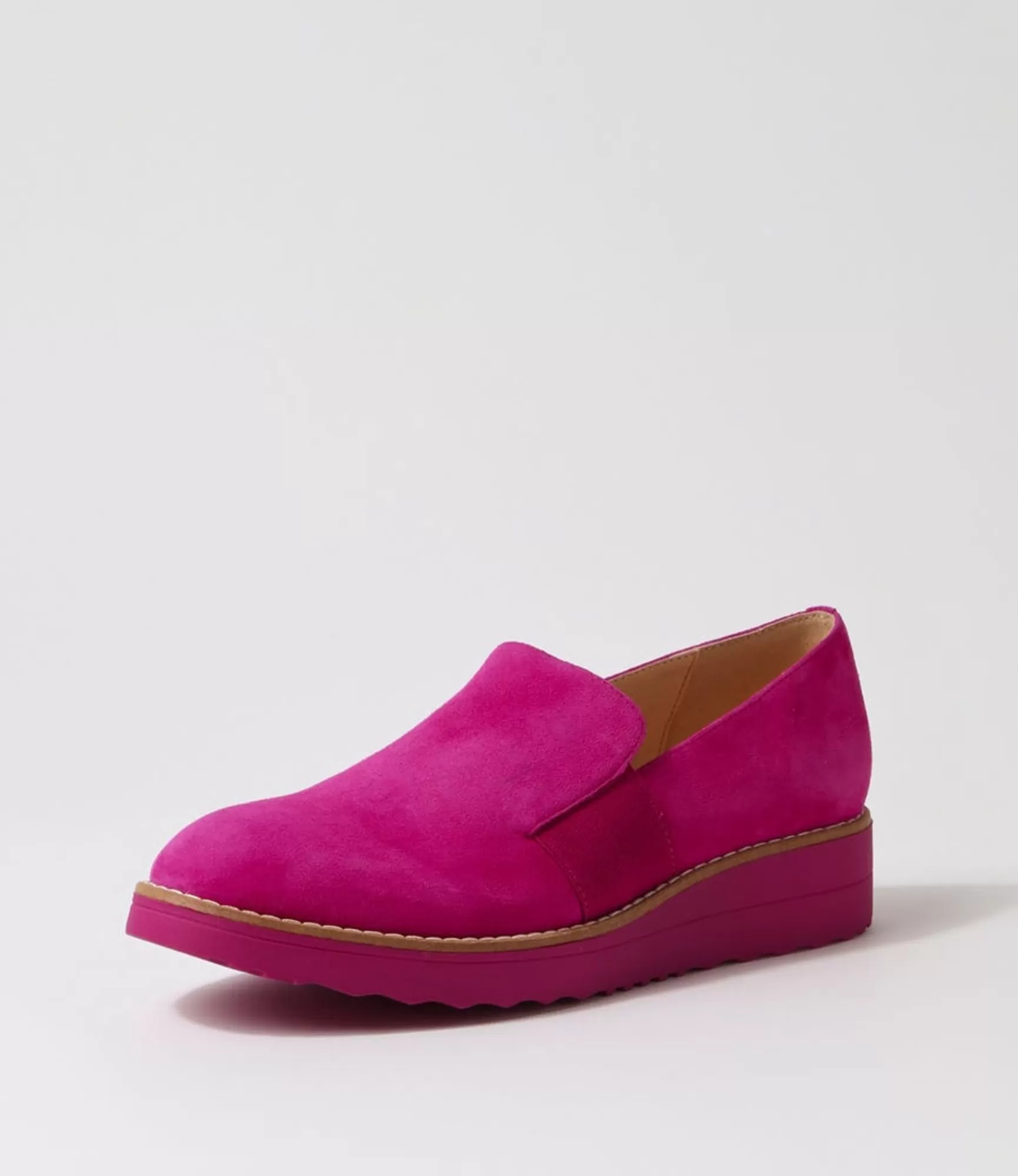 Sale Midas Shoes Orad Dark Fuchsia Suede Loafers