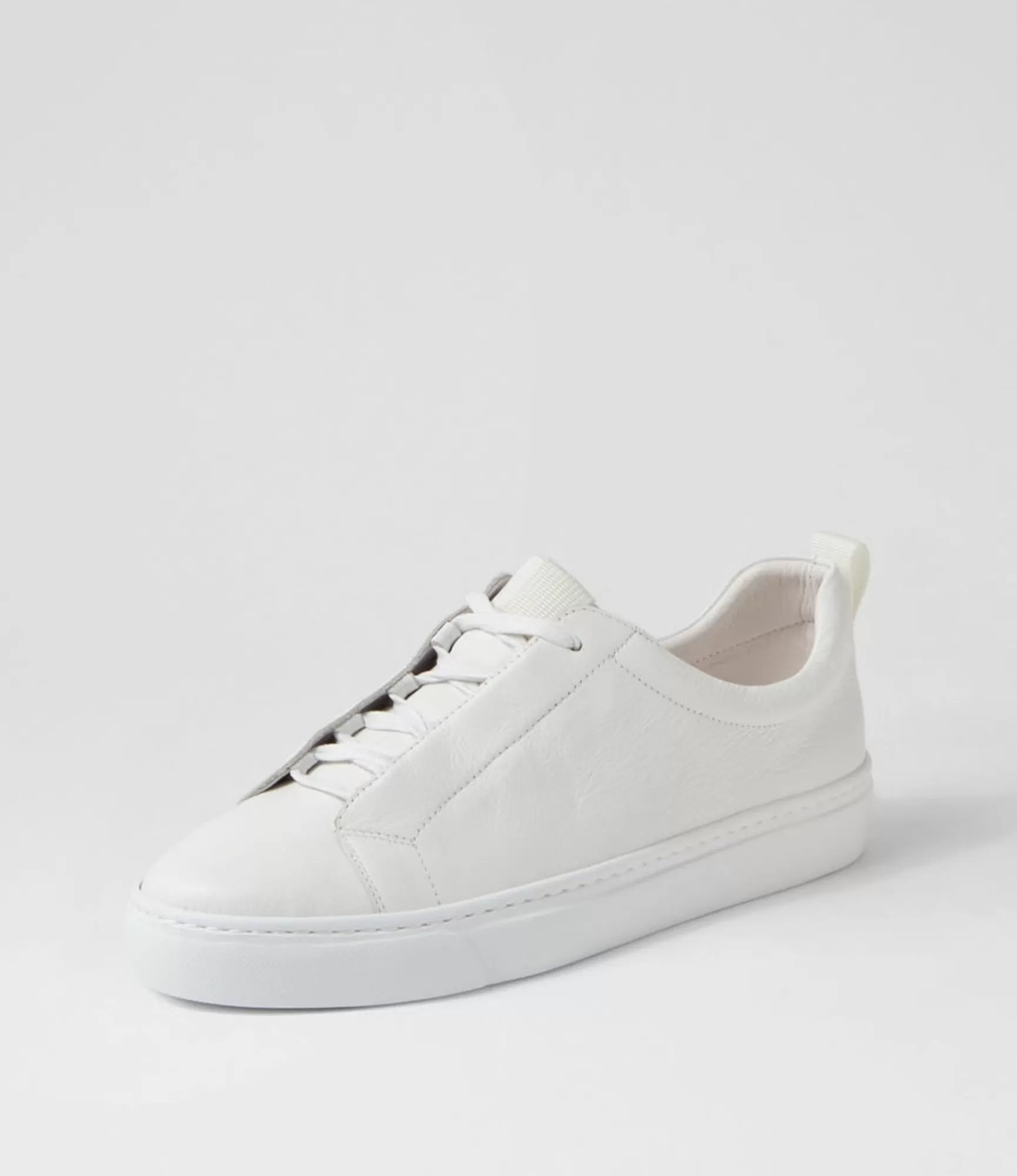 Sale Midas Shoes Osho White Leather Sneakers