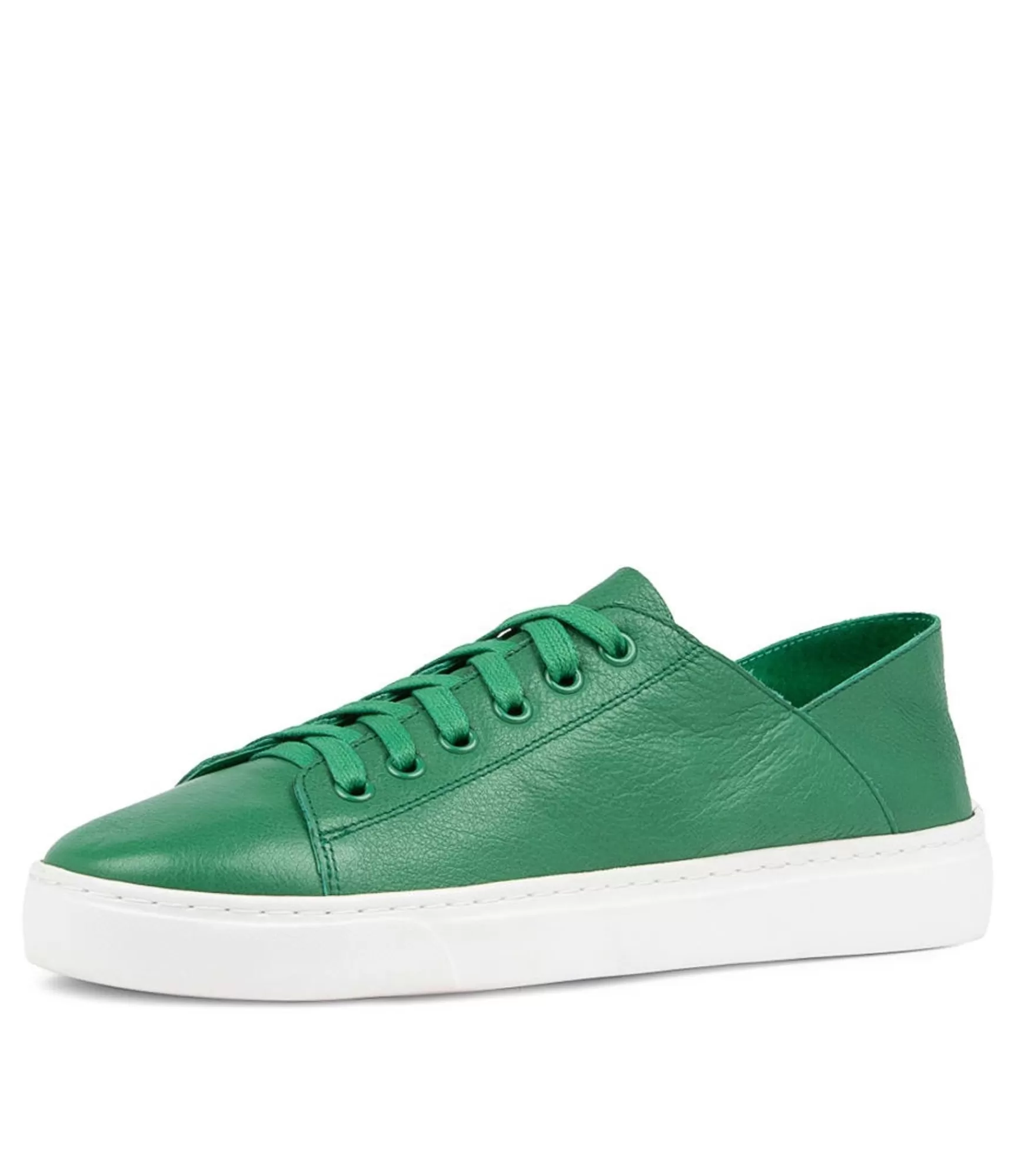 Shop Midas Shoes Oskhar Emerald Leather Sneakers