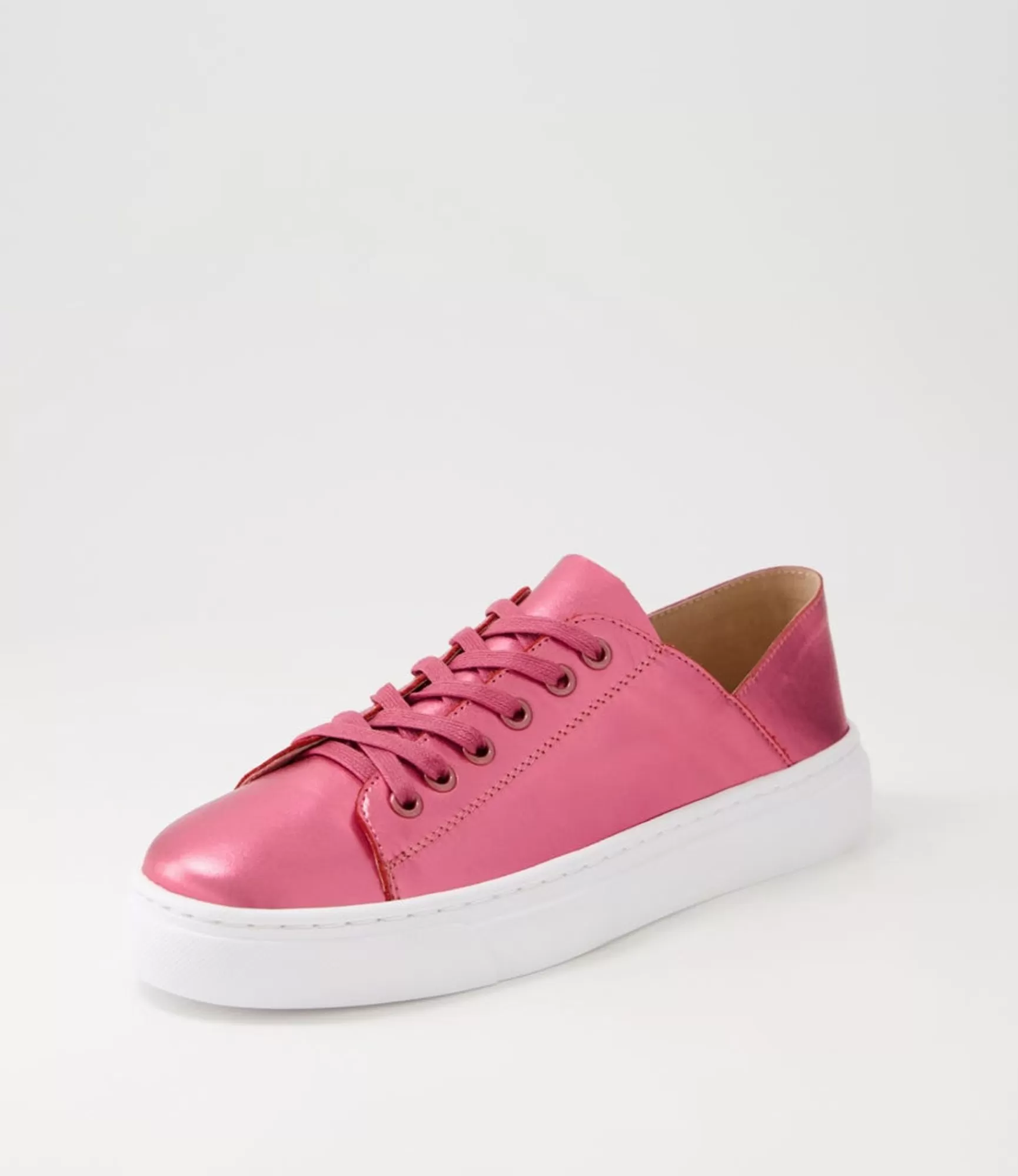Online Midas Shoes Oskhar Guava Metallic Leather Sneakers