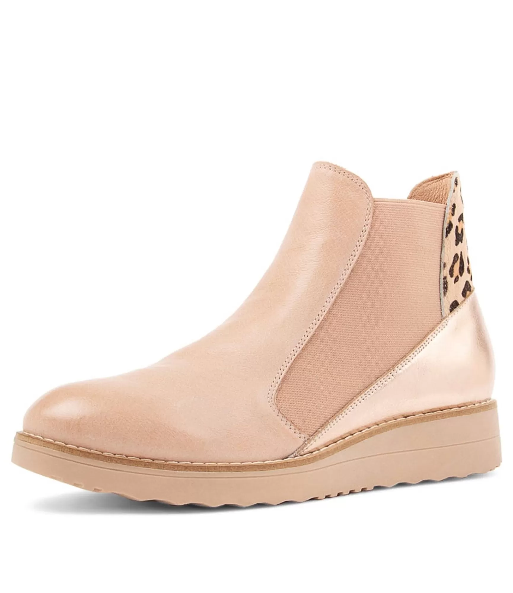 Outlet Midas Shoes Ozeke Cafe Leopard Multi Ankle Boots