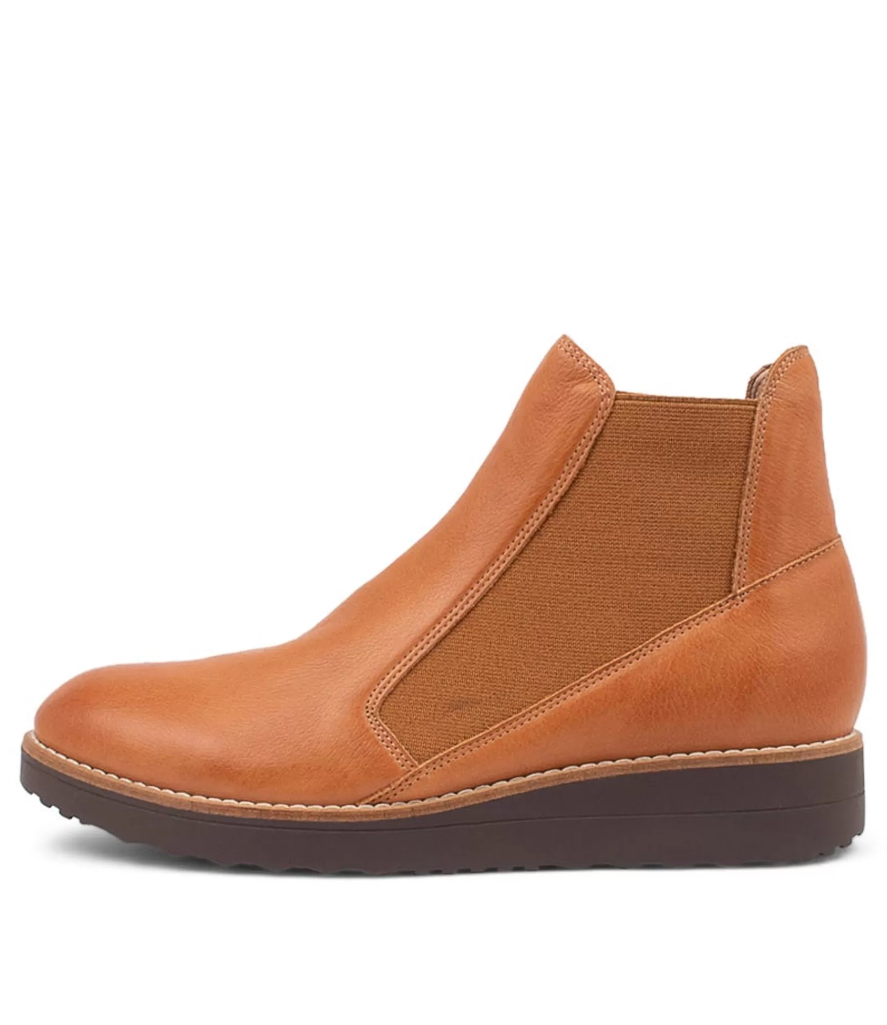 Outlet Midas Shoes Ozeke Dark Tan Leather Chelsea Boots Cs