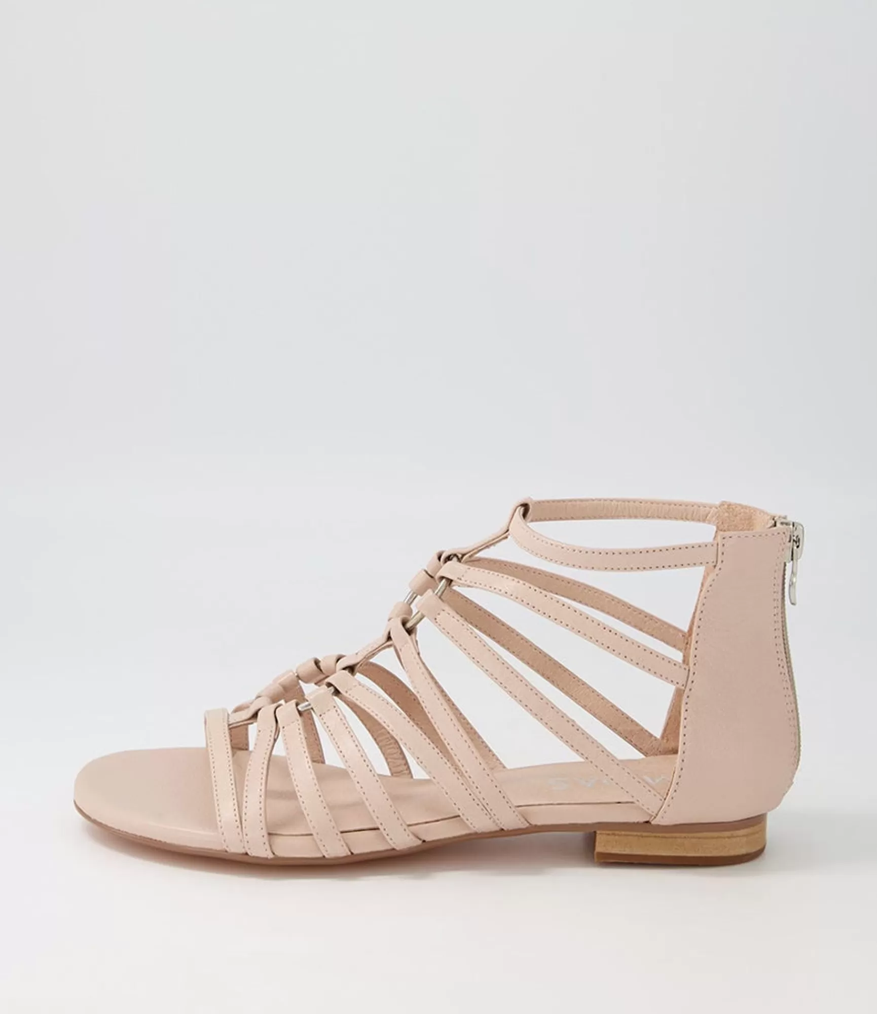 Outlet Midas Shoes Paisly Nude Leather Sandals