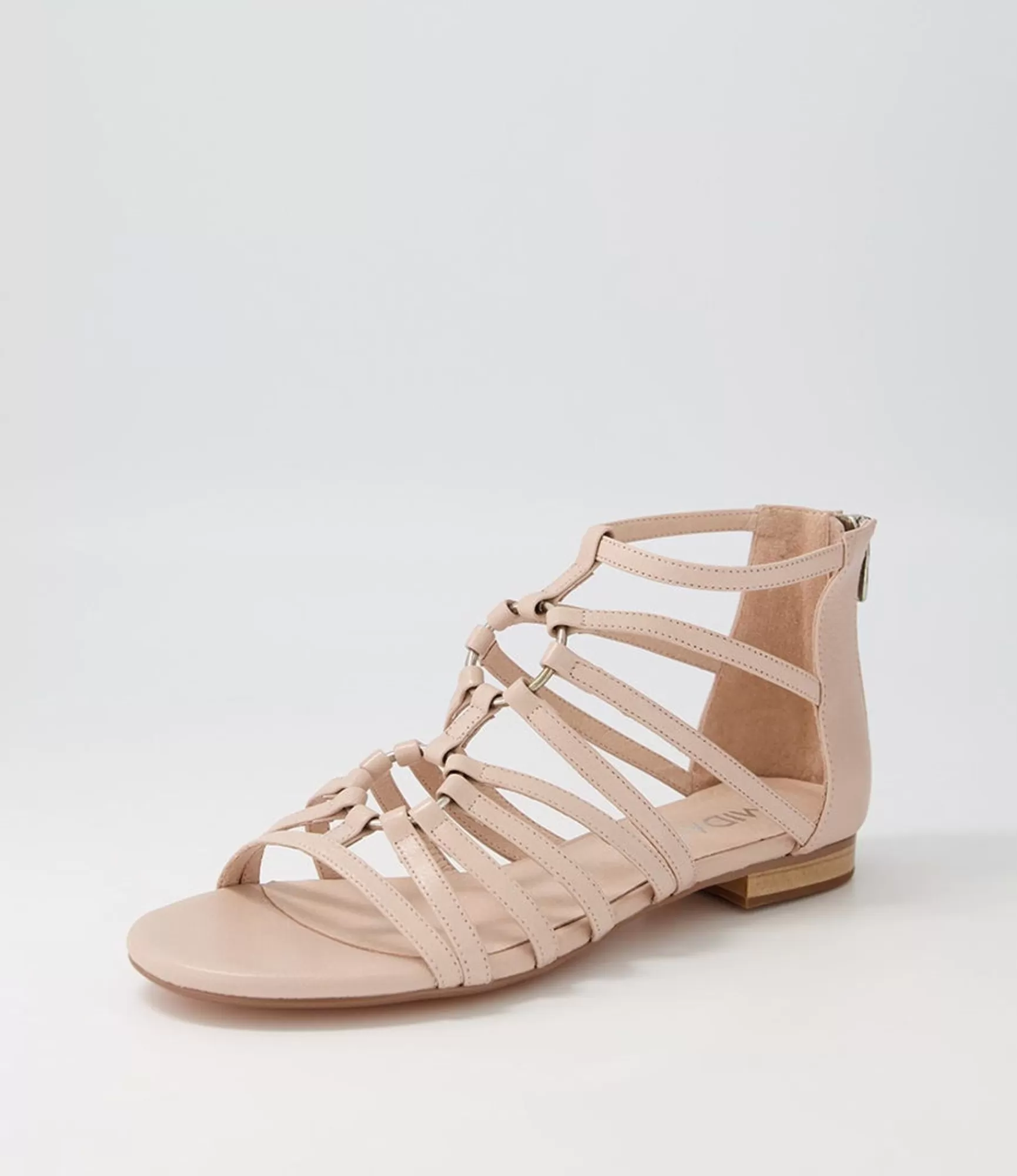 Outlet Midas Shoes Paisly Nude Leather Sandals