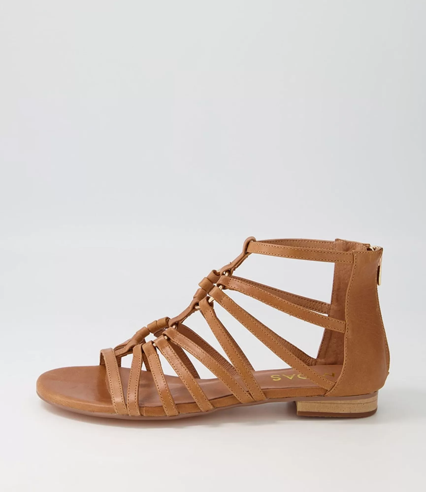 Fashion Midas Shoes Paisly Tan Leather Sandals