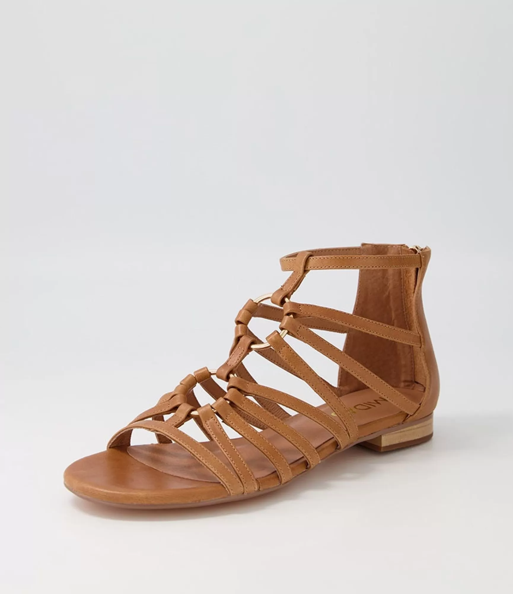 Fashion Midas Shoes Paisly Tan Leather Sandals