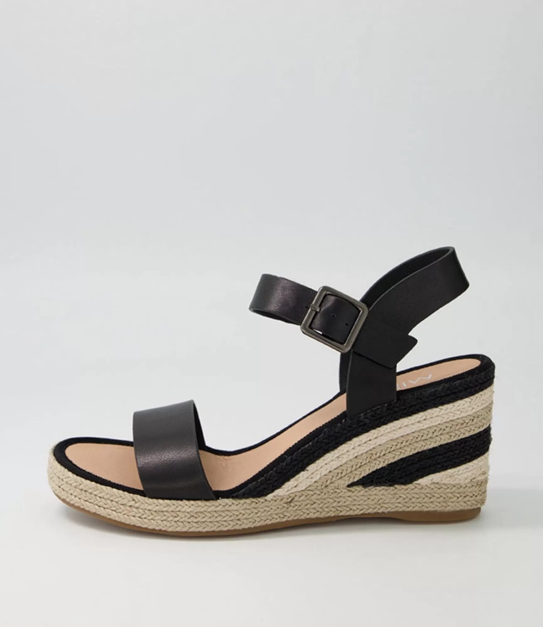 Outlet Midas Shoes Pako Black Multi Leather Espadrilles