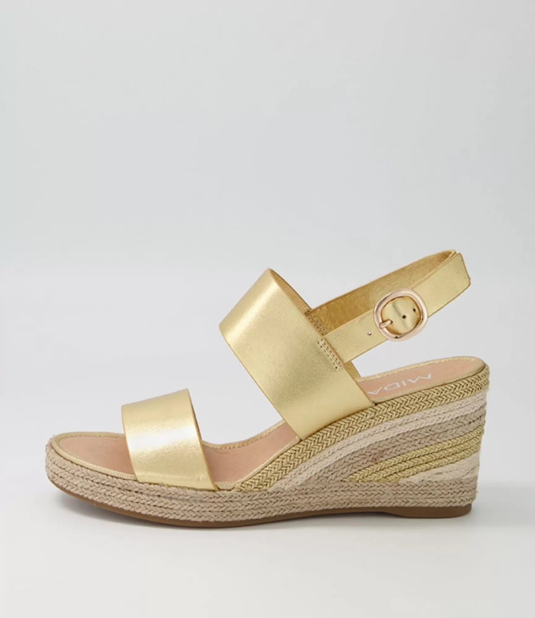 Flash Sale Midas Shoes Pamma Old Gold Gold Multi Leather Espadrilles