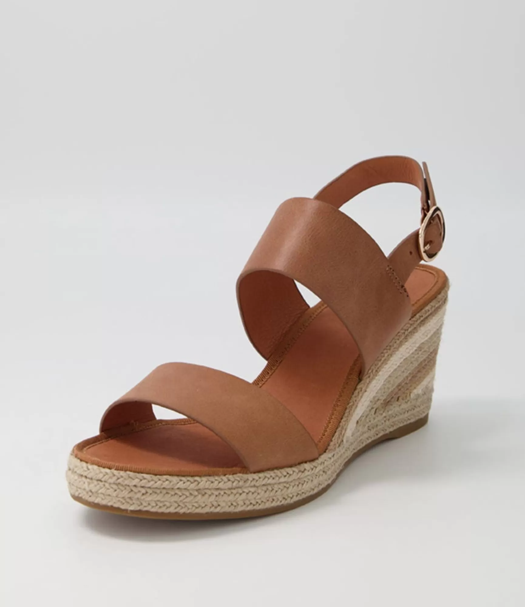 Clearance Midas Shoes Pamma Tan Natural Multi Leather Espadrilles