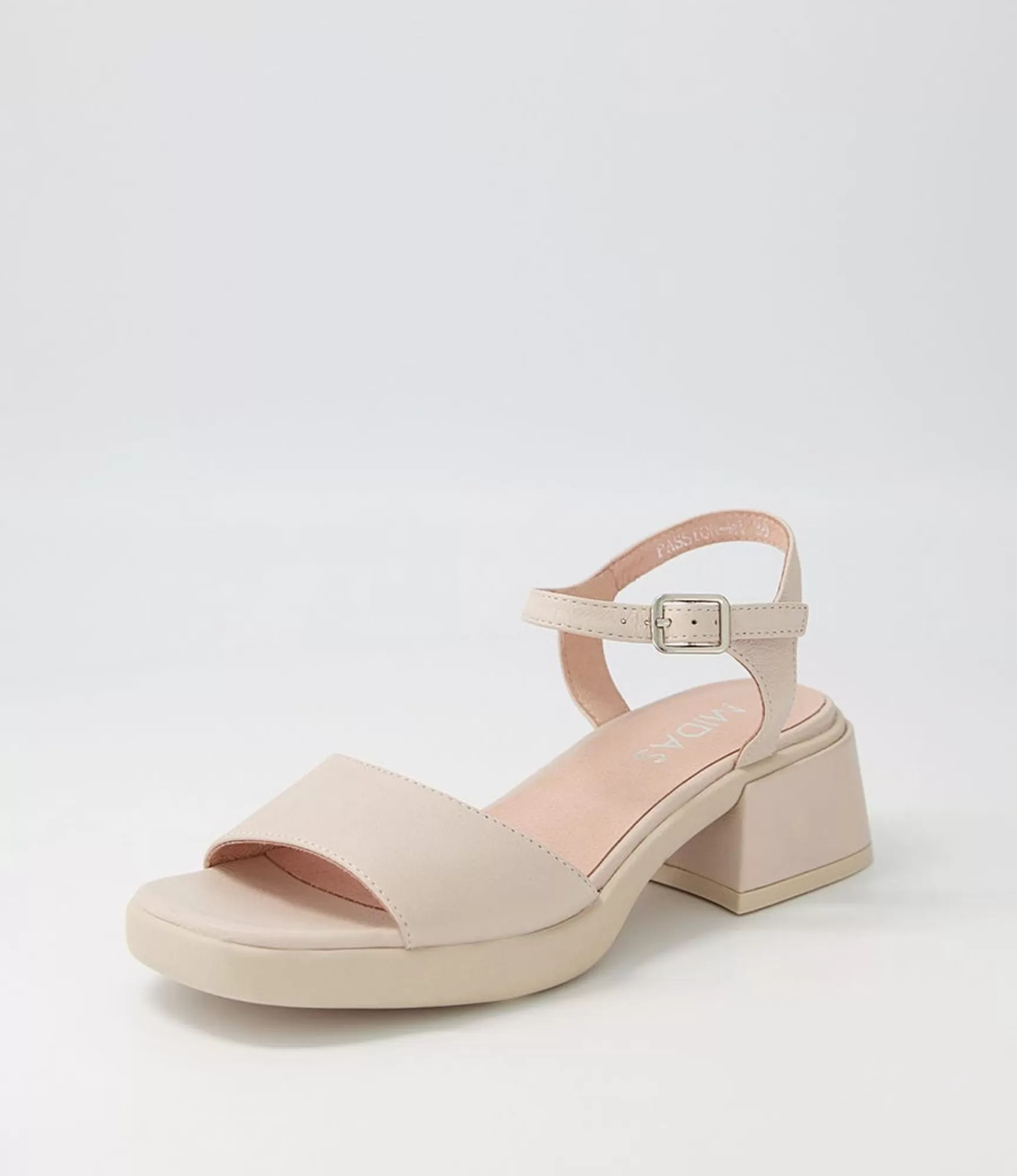 Cheap Midas Shoes Passion Nude Leather Sandals