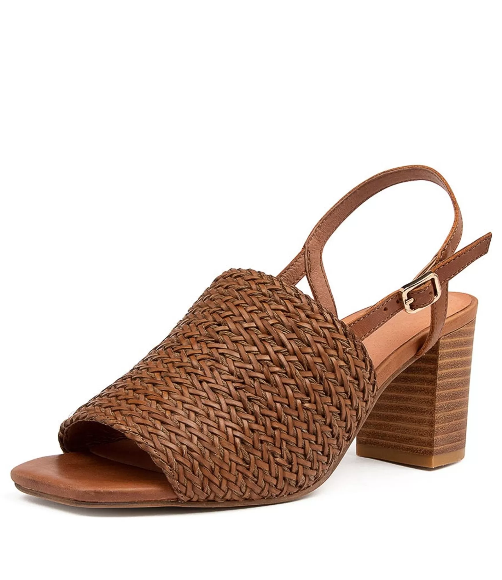 Discount Midas Shoes Payte Tan Weave-Leather