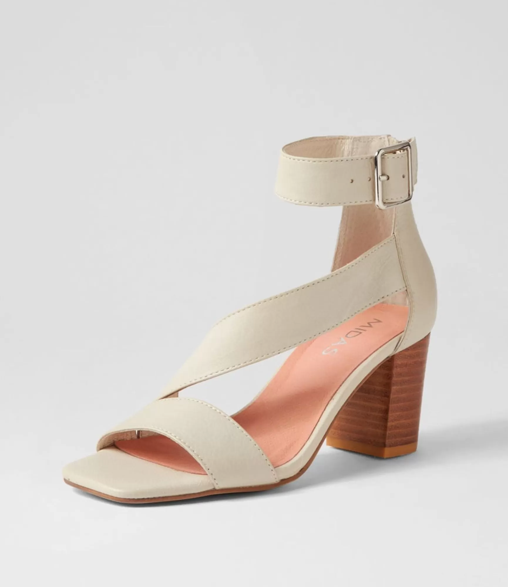 Outlet Midas Shoes Perra Milk Leather Sandals