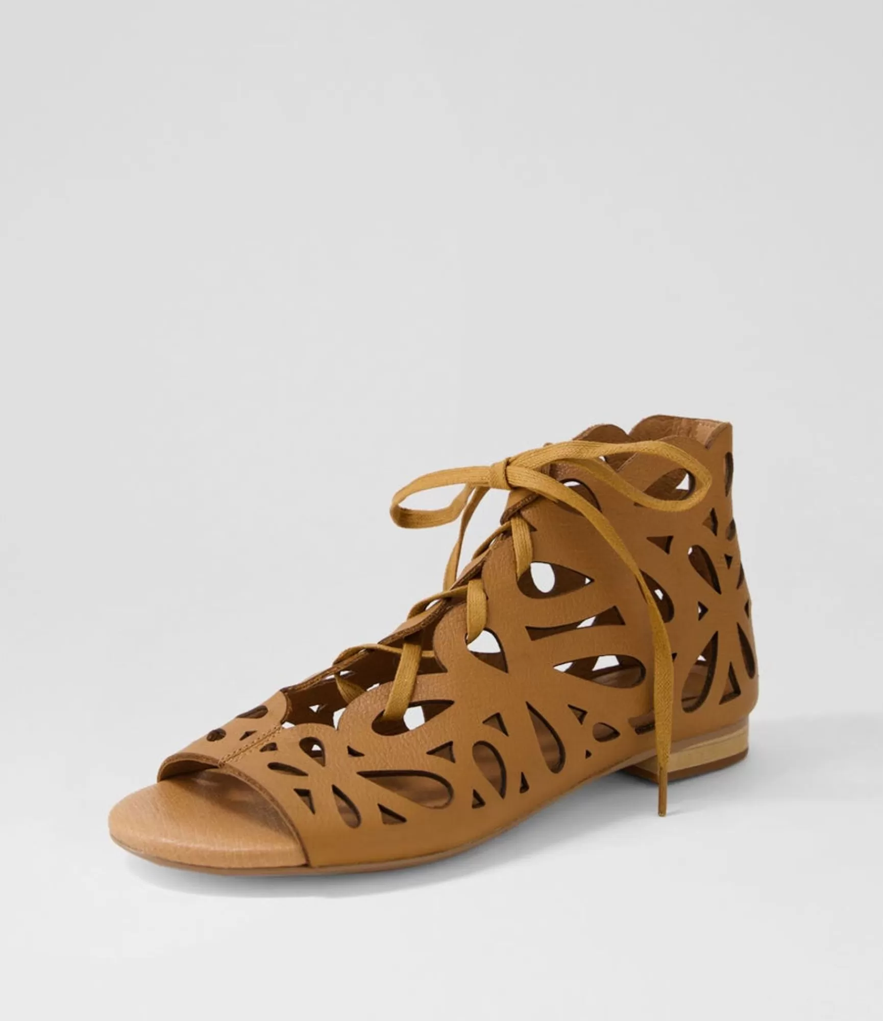 Cheap Midas Shoes Piska Tan Leather Sandals