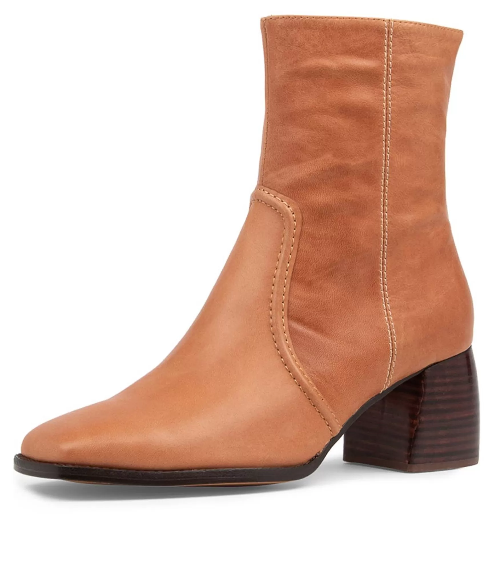 Fashion Midas Shoes Pixi Chestnut Leather Ankle Boots Bh