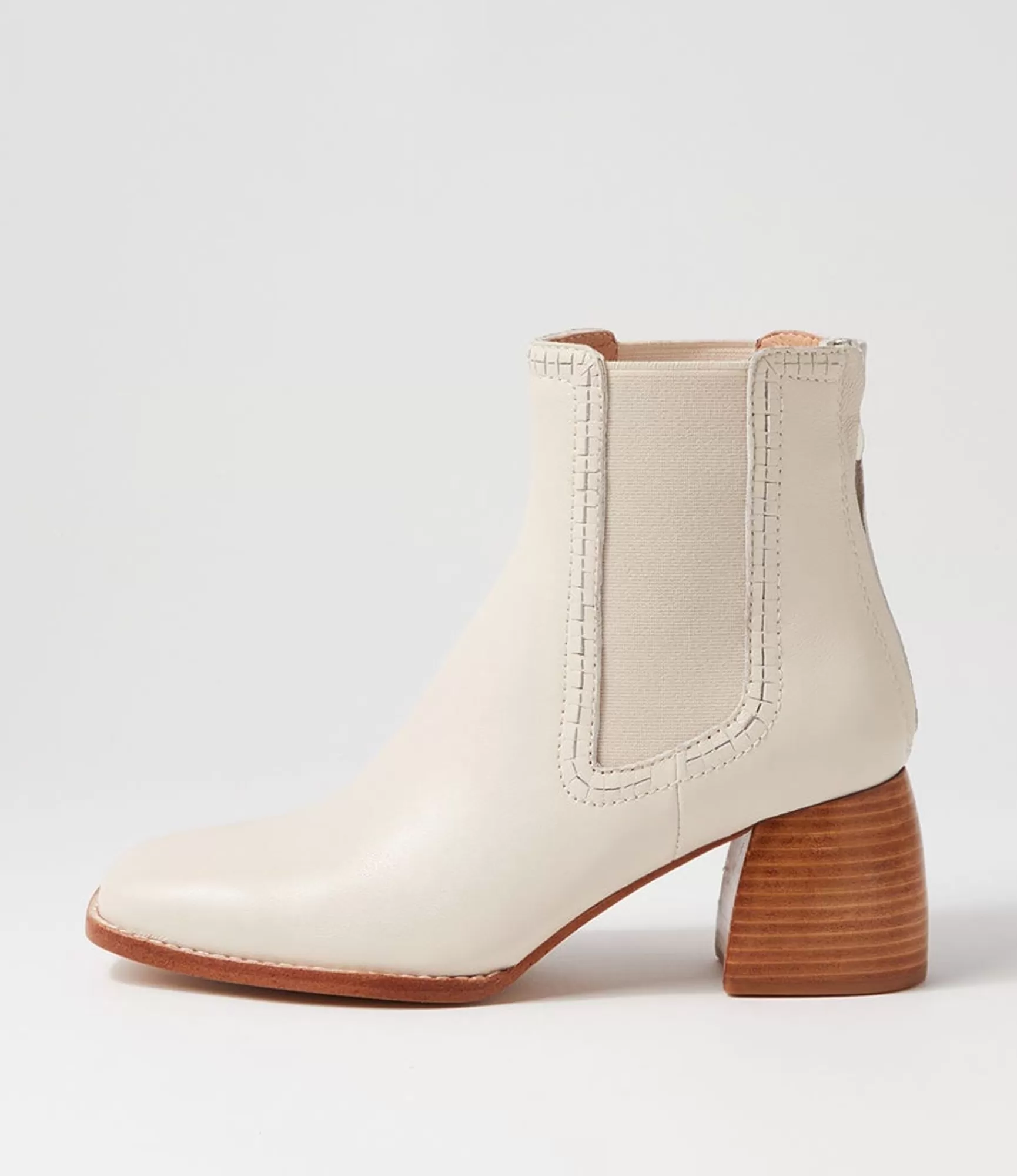 Cheap Midas Shoes Playmo Cream Natural Heel Leather Chelsea Boots