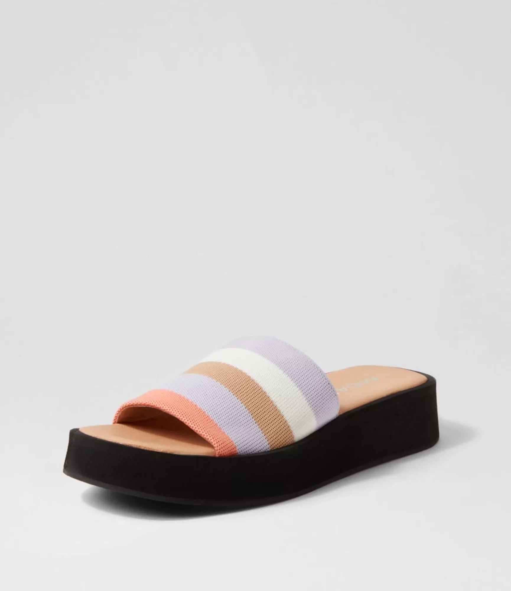 Shop Midas Shoes Poola Summer Stripe Knit Slides