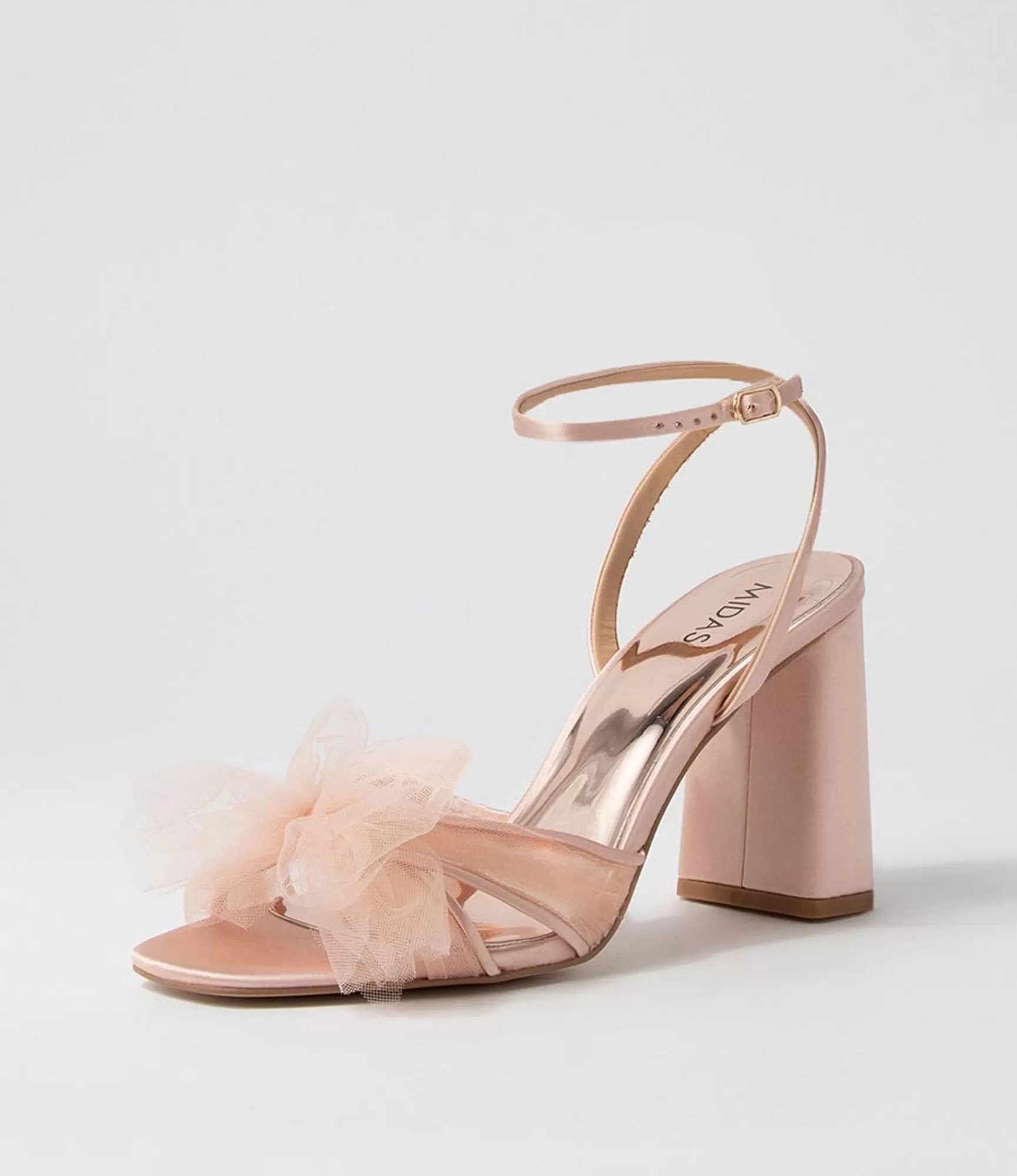 Online Midas Shoes Queeny Blush Fabric Sandals