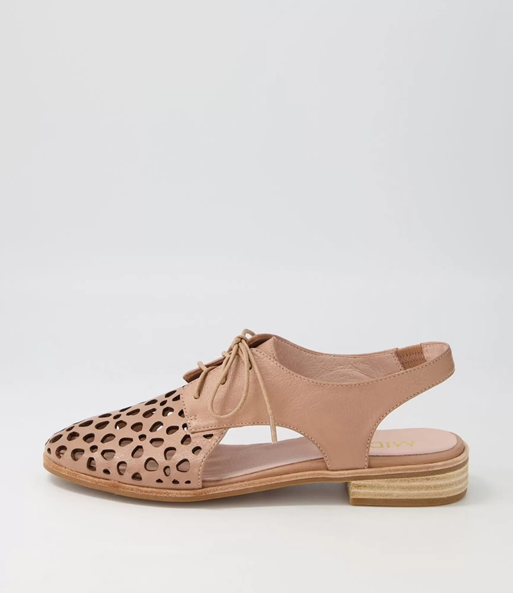 Flash Sale Midas Shoes Quietly Latte Leather Flat Shoes
