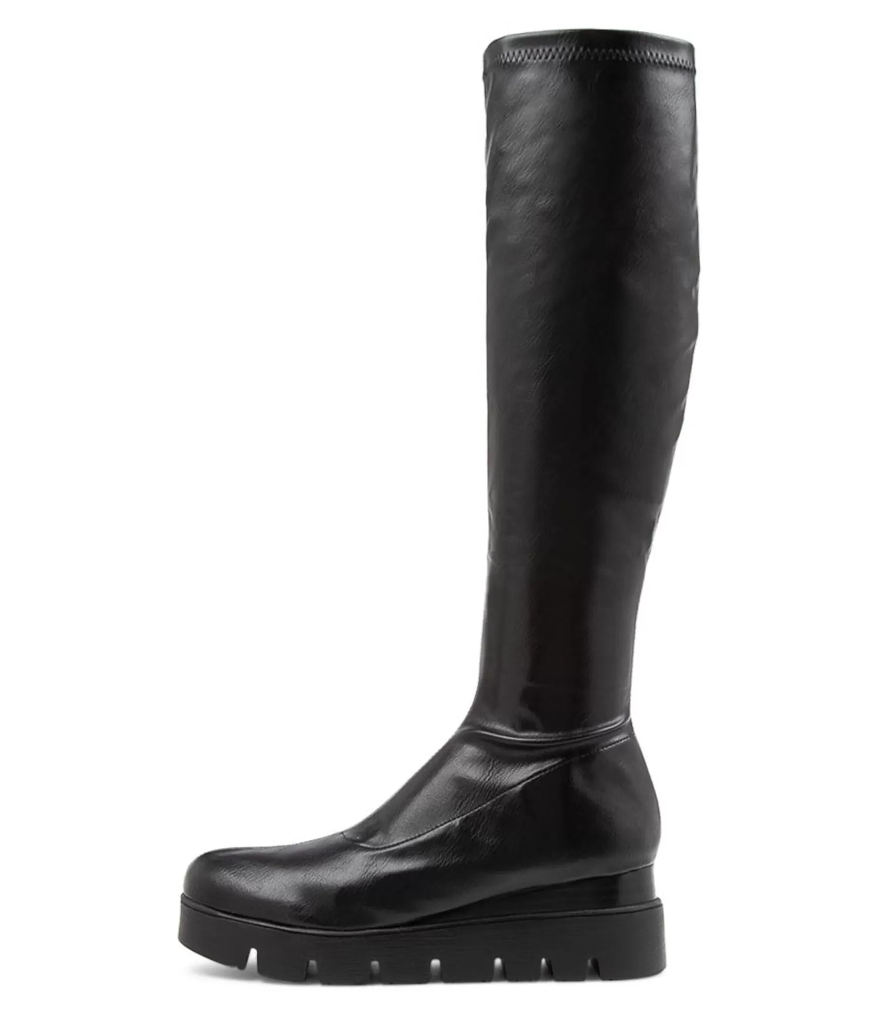 Store Midas Shoes Rasha Black Stretch Knee High Boots