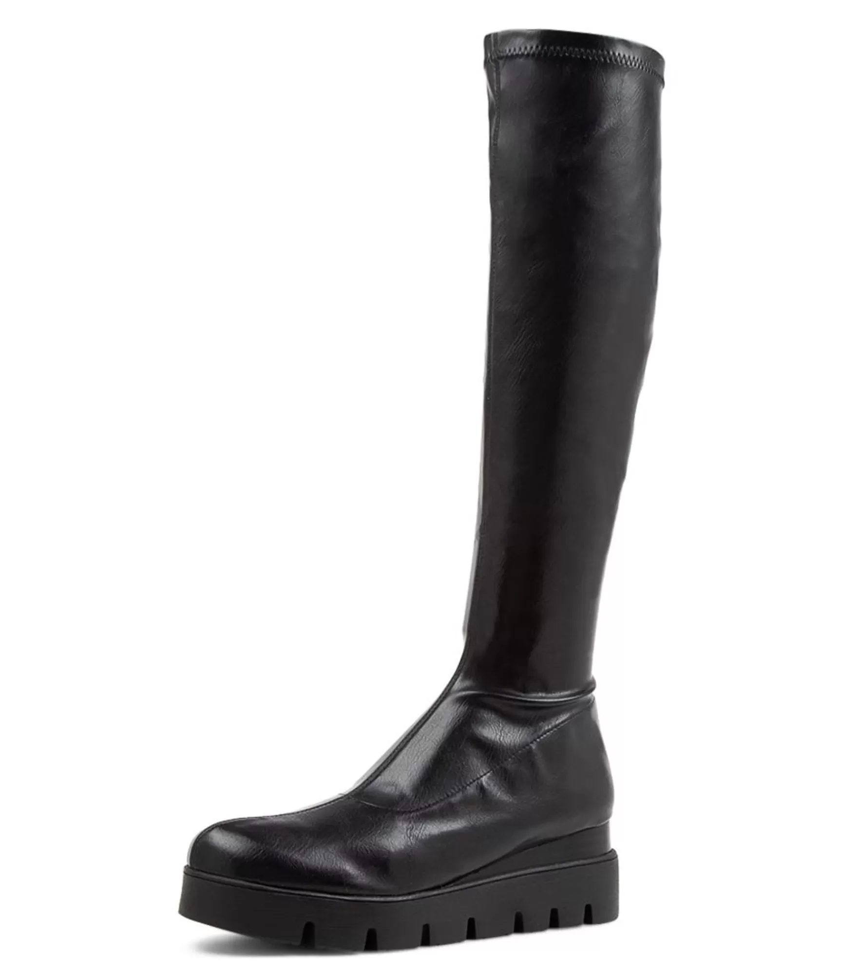 Store Midas Shoes Rasha Black Stretch Knee High Boots