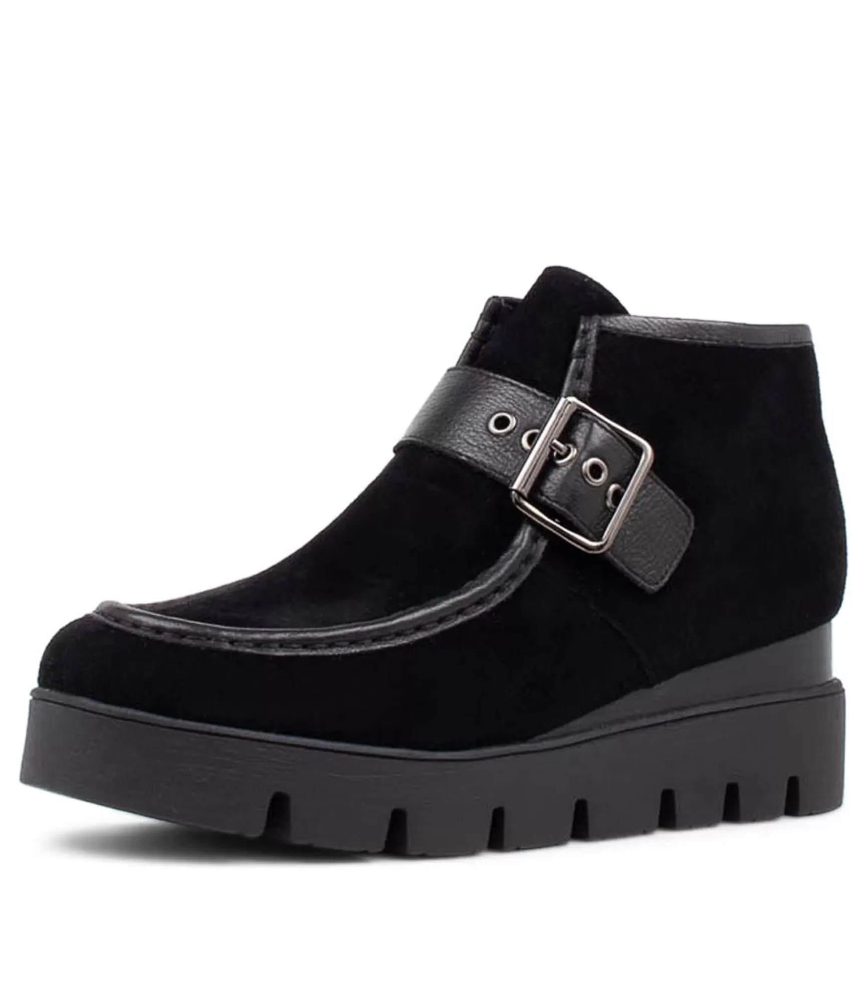 Cheap Midas Shoes Reeces Black Suede Ankle Boots