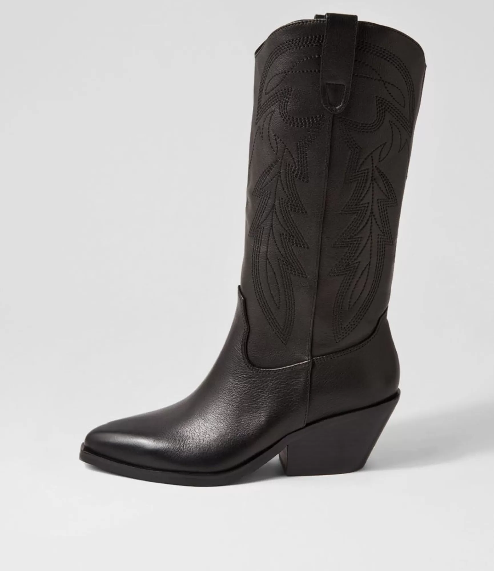 Cheap Midas Shoes Riders Black Leather Knee High Boots