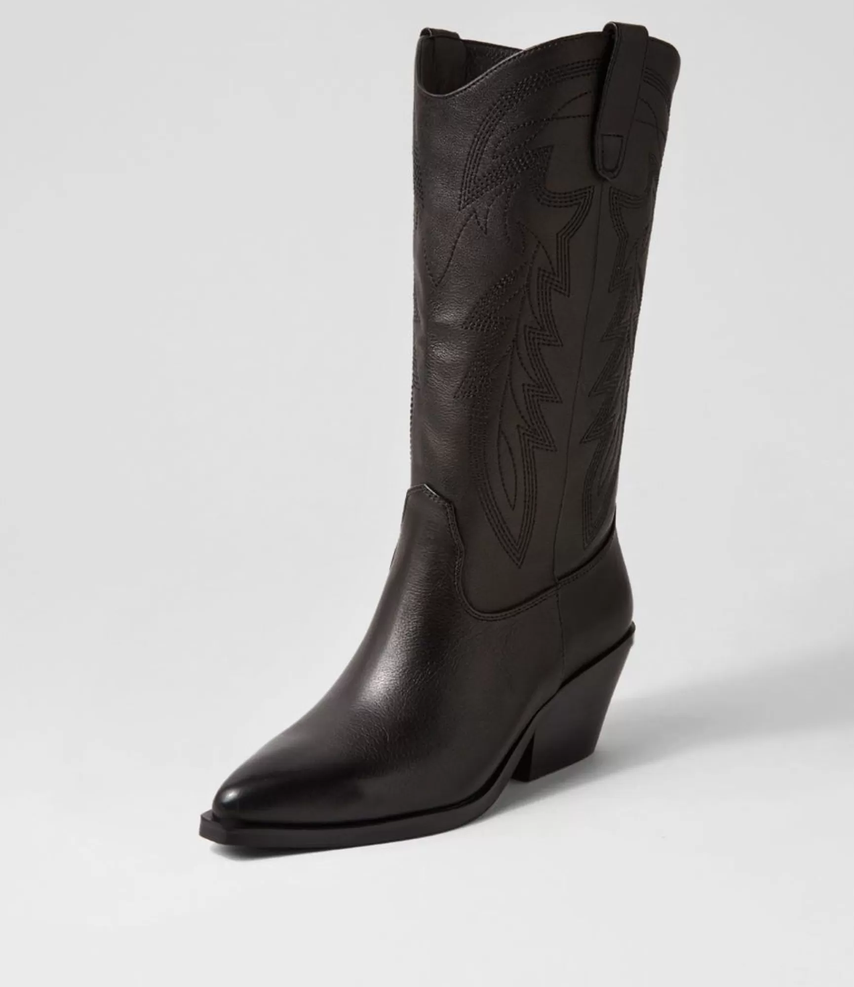 Cheap Midas Shoes Riders Black Leather Knee High Boots