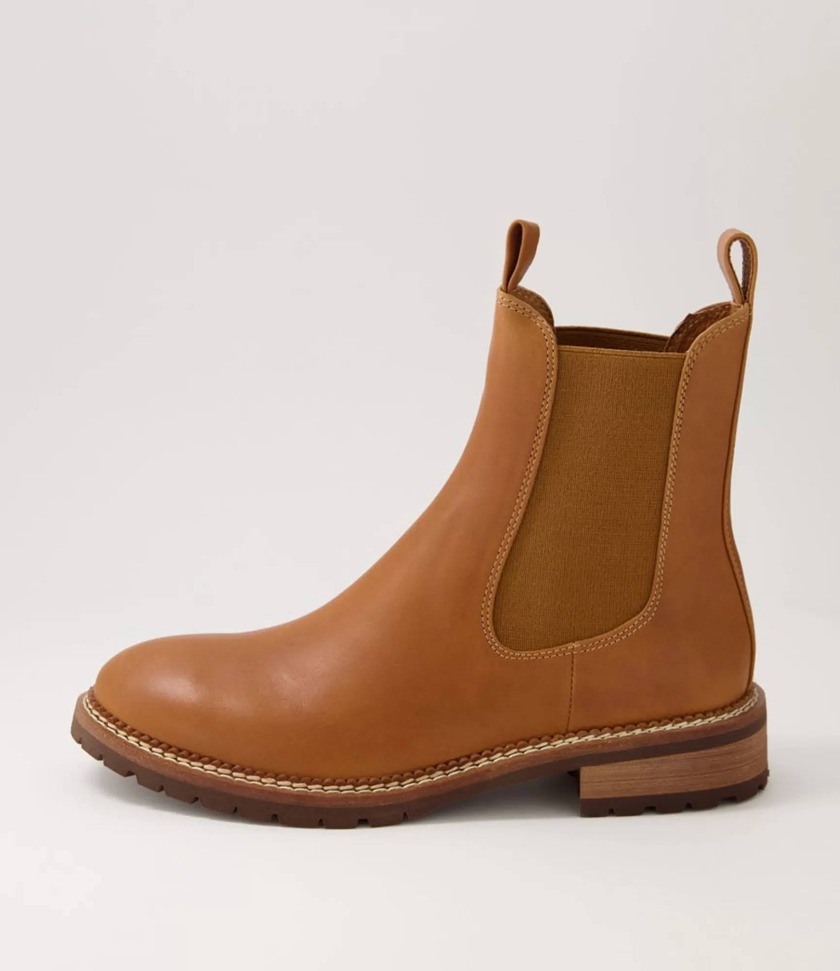 Cheap Midas Shoes Rokkie Tan Leather Chelsea Boots