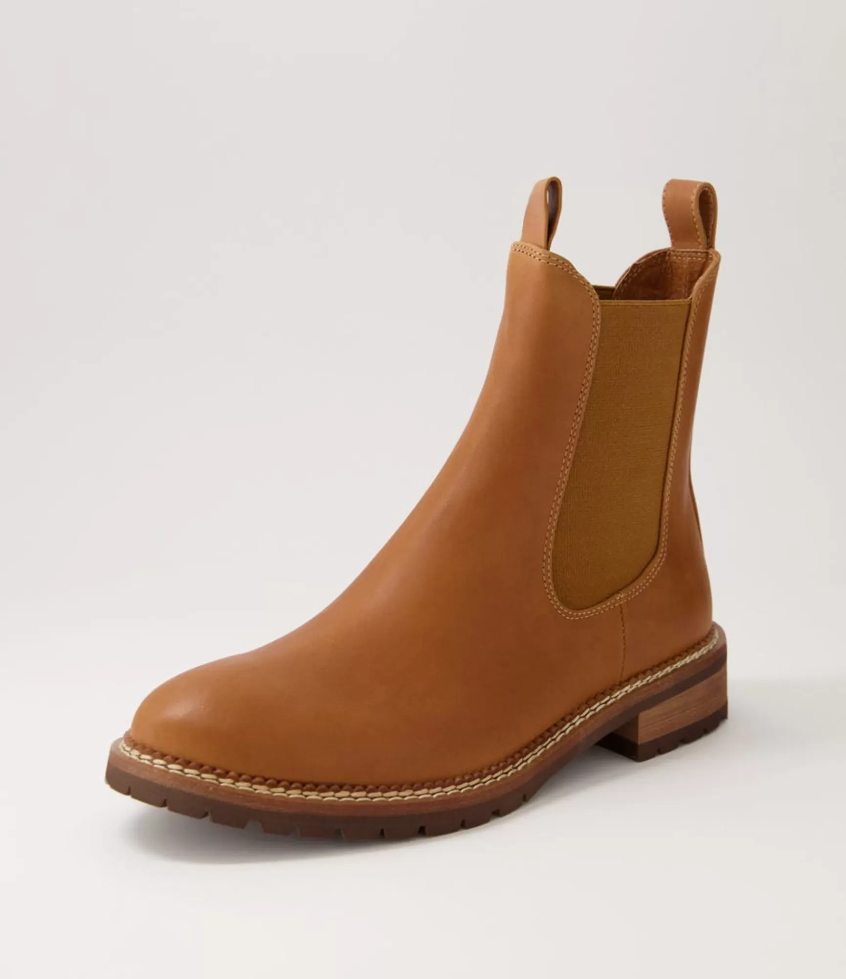 Cheap Midas Shoes Rokkie Tan Leather Chelsea Boots