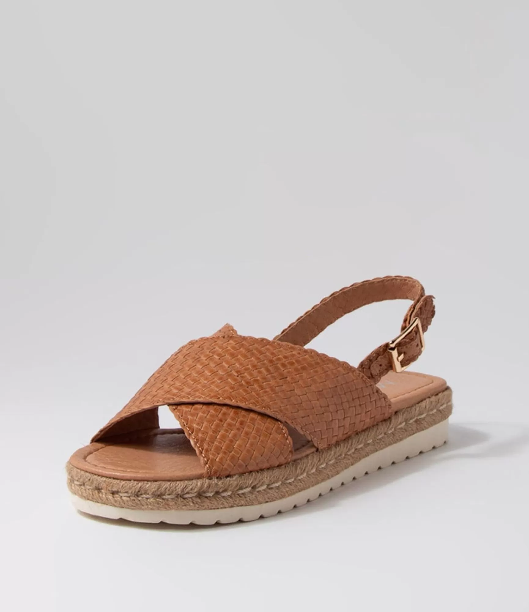 Fashion Midas Shoes Sabbas Tan Weave Sandals