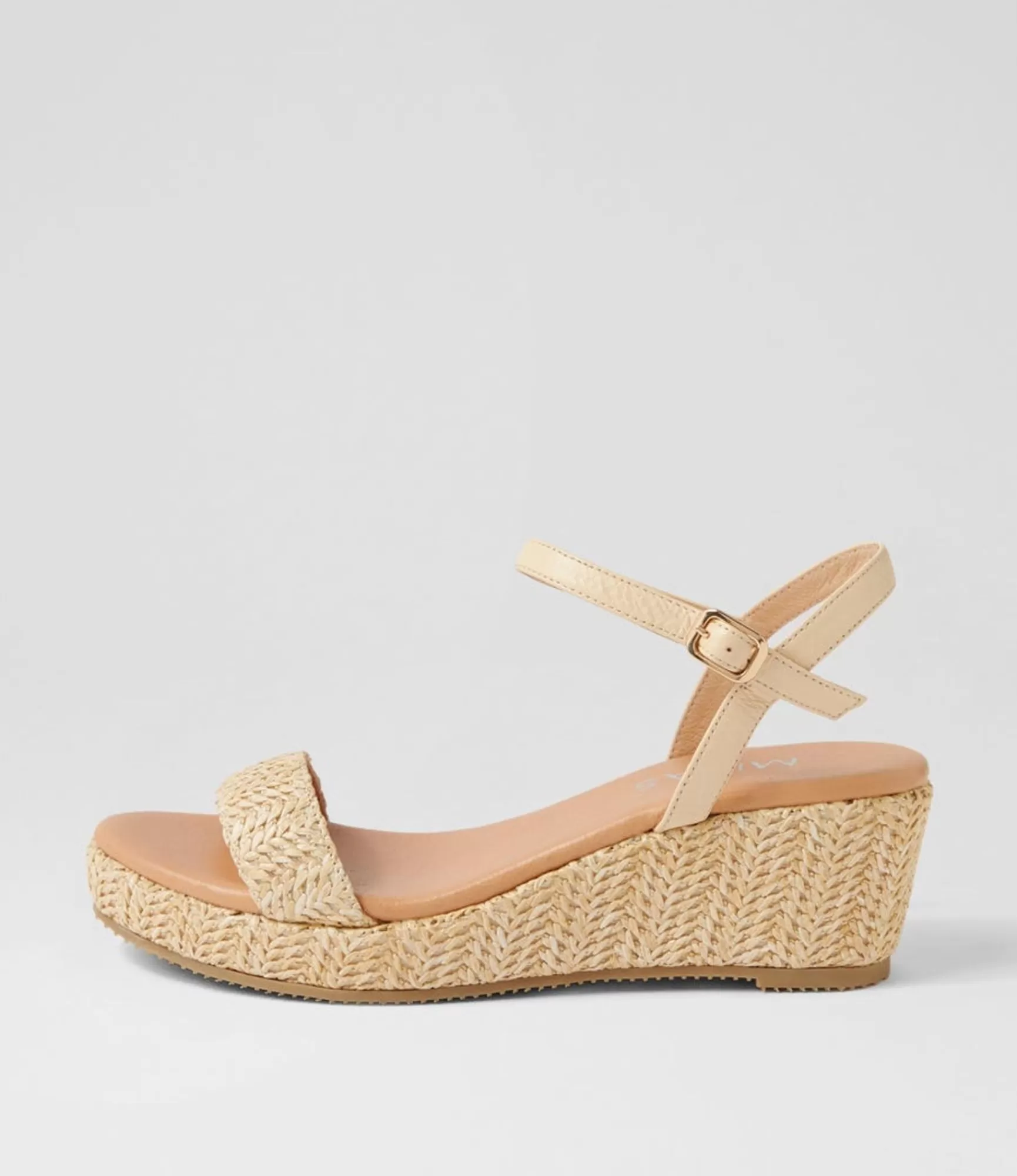 Shop Midas Shoes Sabelli Natural Synthetic Raffia Leather Espadrilles