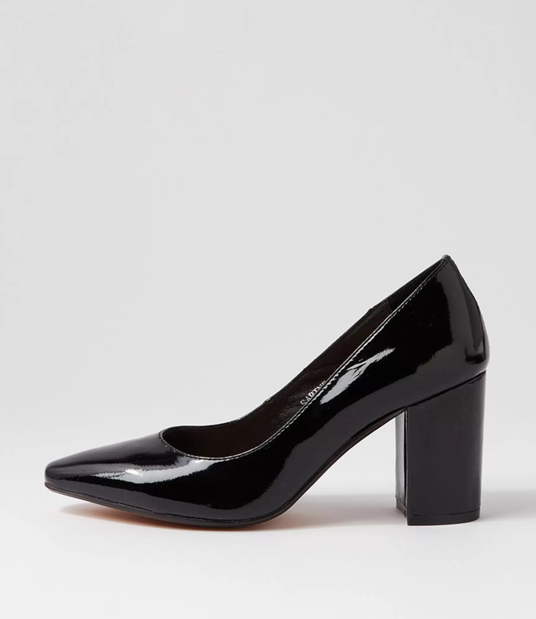 Online Midas Shoes Sabine Black Patent Leather Heels