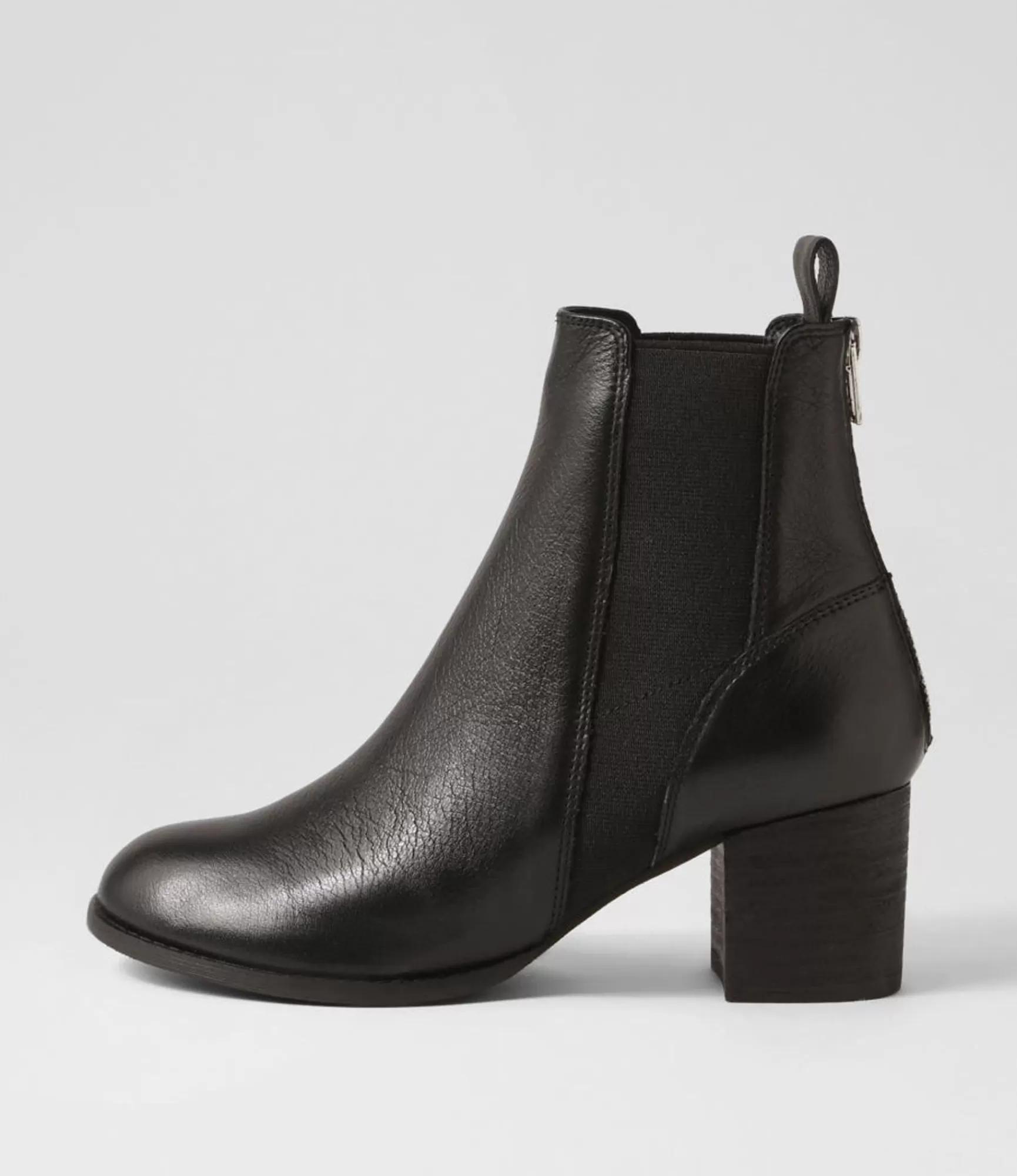 New Midas Shoes Sada Black Leather Chelsea Boots
