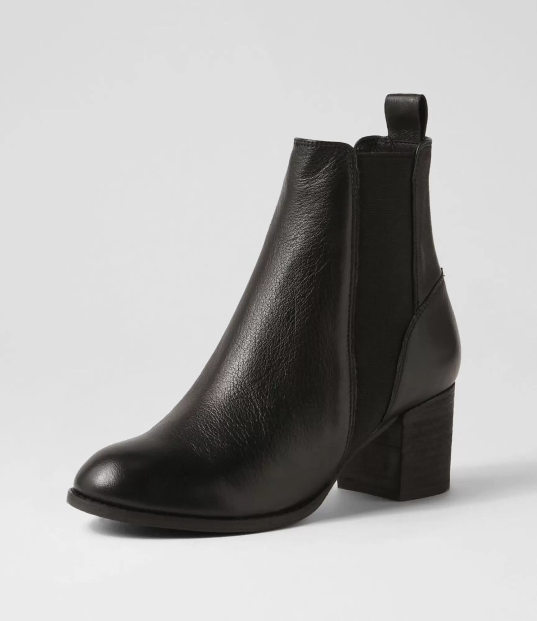 New Midas Shoes Sada Black Leather Chelsea Boots