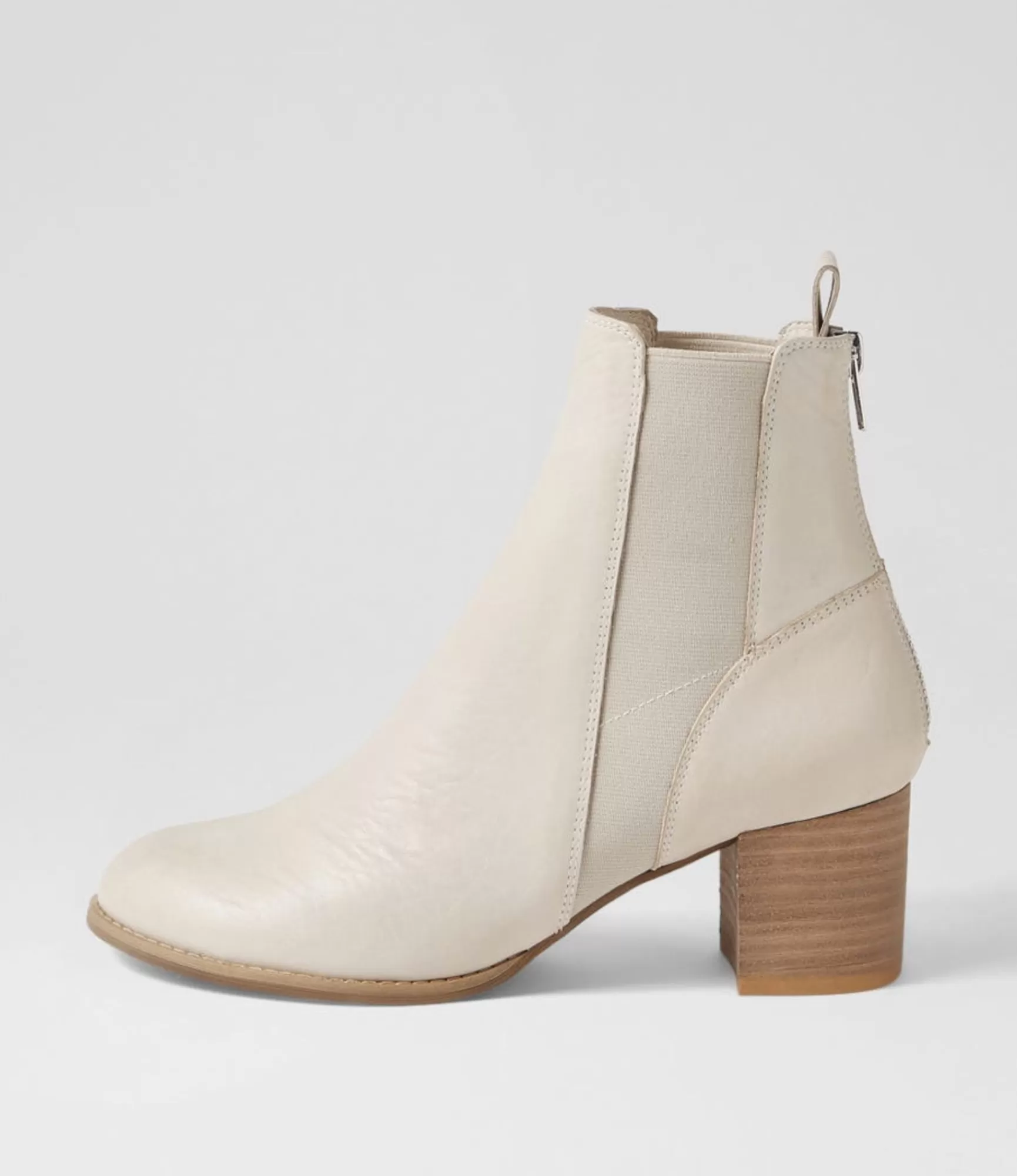 Best Sale Midas Shoes Sada Stone Natural Heel Leather Chelsea Boots