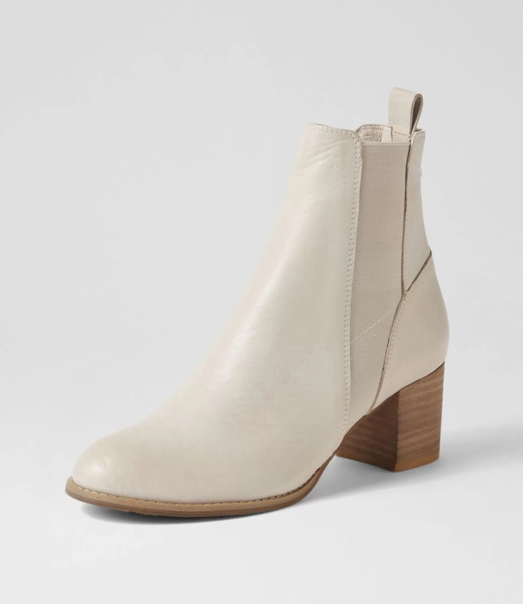 Best Sale Midas Shoes Sada Stone Natural Heel Leather Chelsea Boots