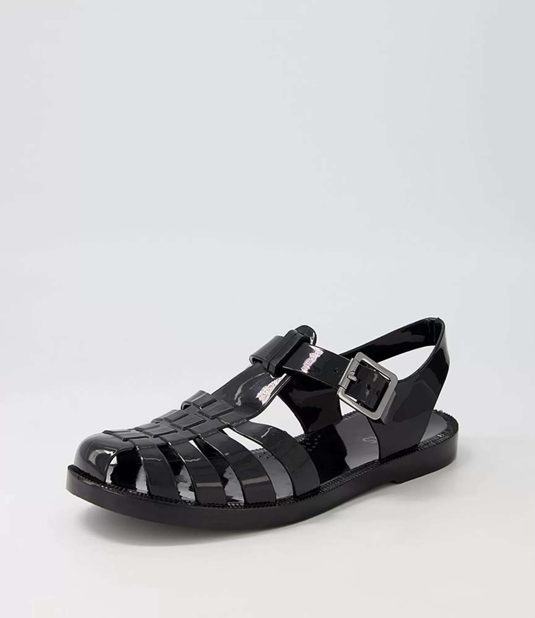 Outlet Midas Shoes Sadie Black Jelly Sandals