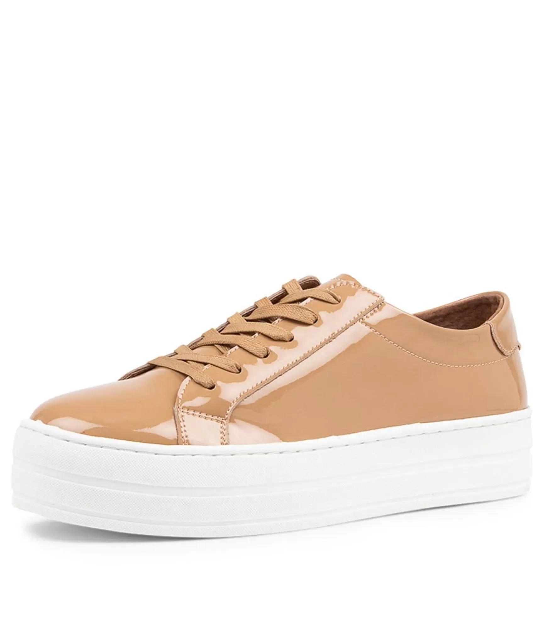 Discount Midas Shoes Shelby Camel Patent Leather Sneakers Wt Sole