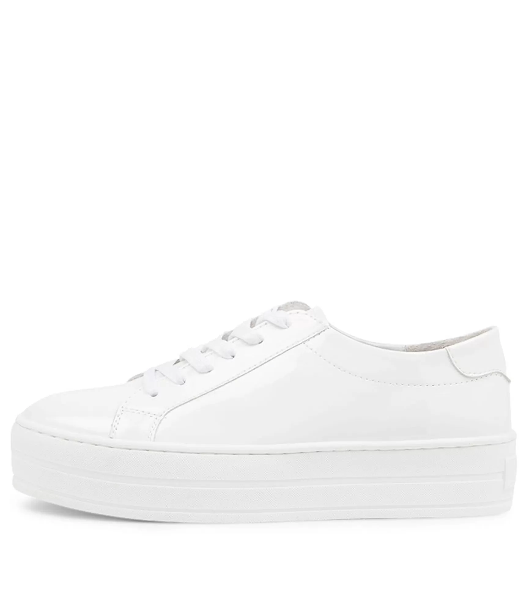 Fashion Midas Shoes Shelby White Patent Leather Sneakers Ws
