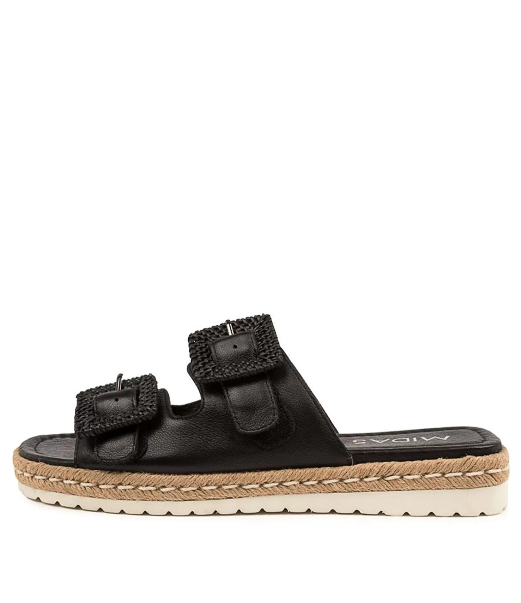 Hot Midas Shoes Singe Black Leather