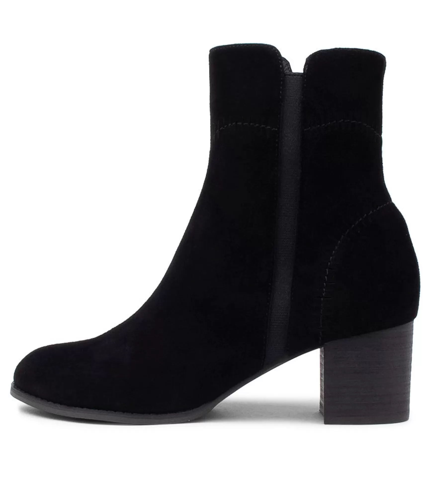 Clearance Midas Shoes Sinner Black Suede Ankle Boots Bh