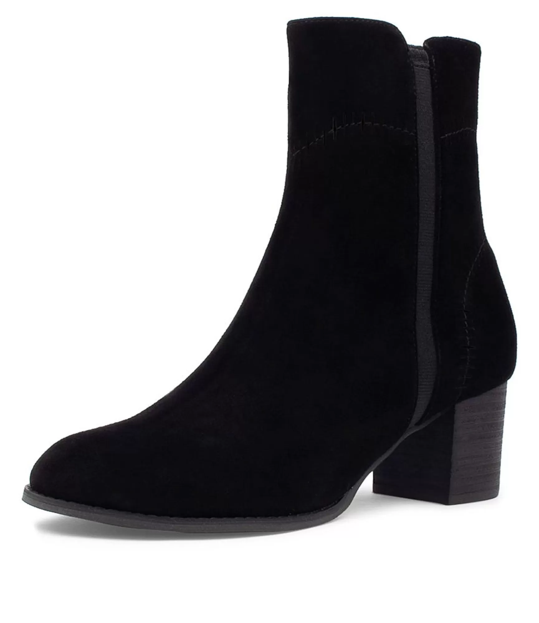 Clearance Midas Shoes Sinner Black Suede Ankle Boots Bh