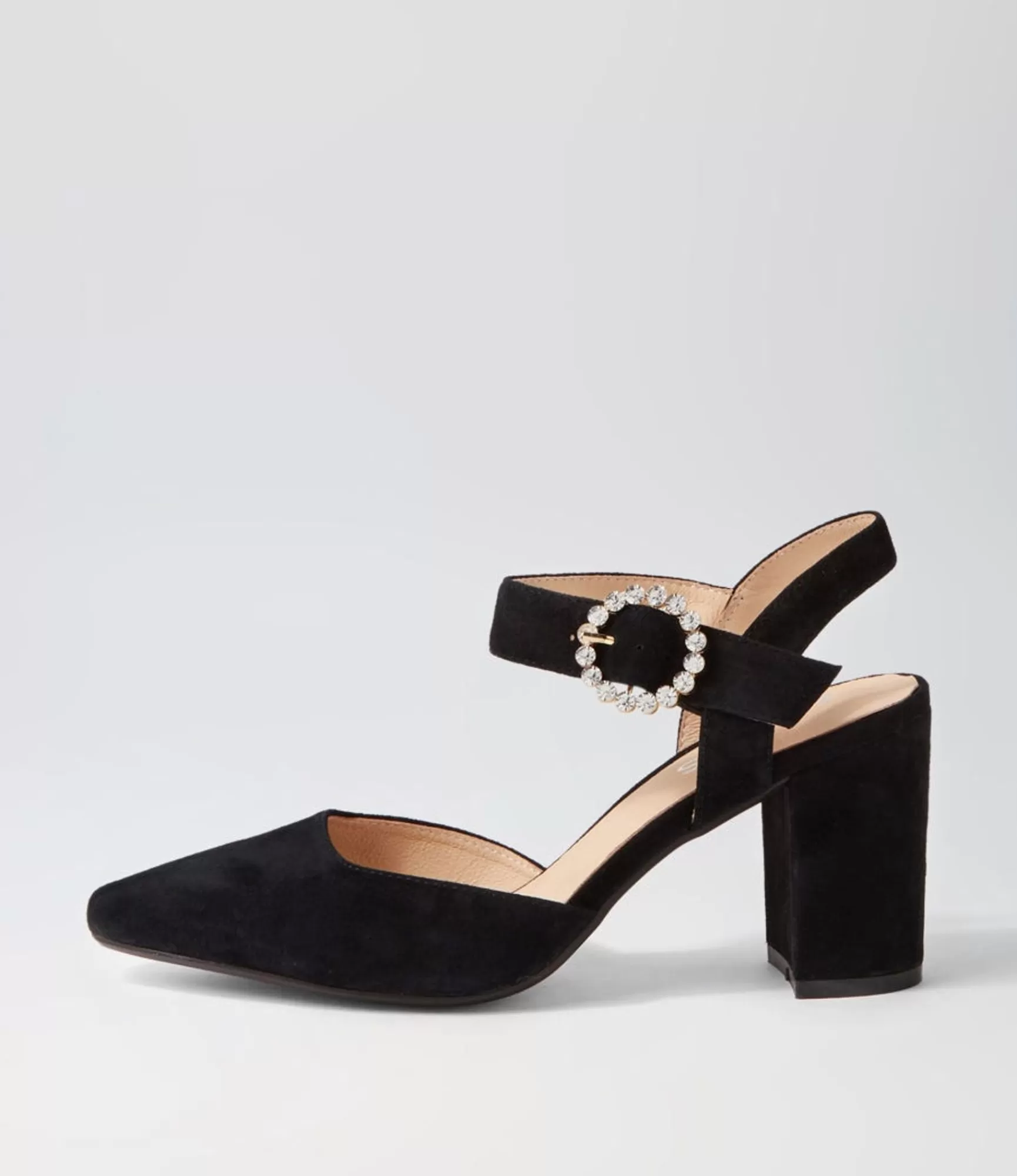 Cheap Midas Shoes Sisly Black Suede Heels