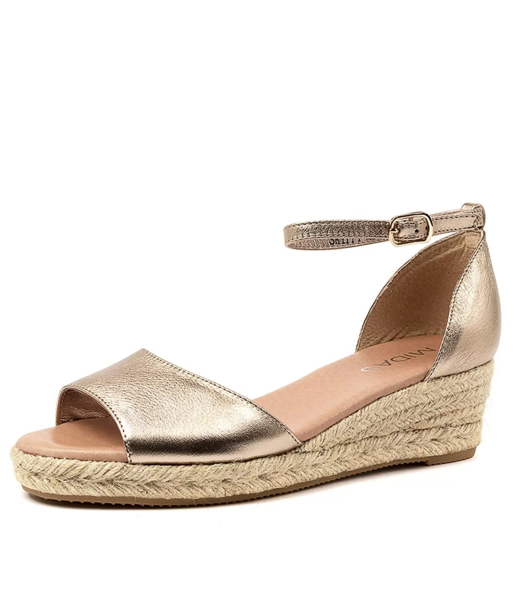 Online Midas Shoes Skippy Champagne Leather