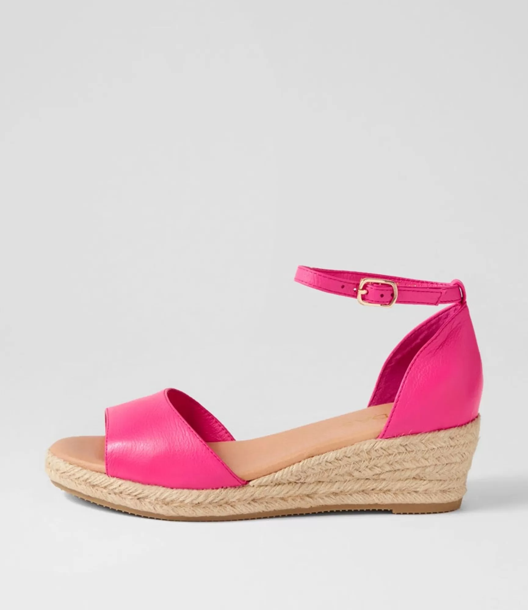 Cheap Midas Shoes Skippy Hot Pink Natural Rope Leather Sandals