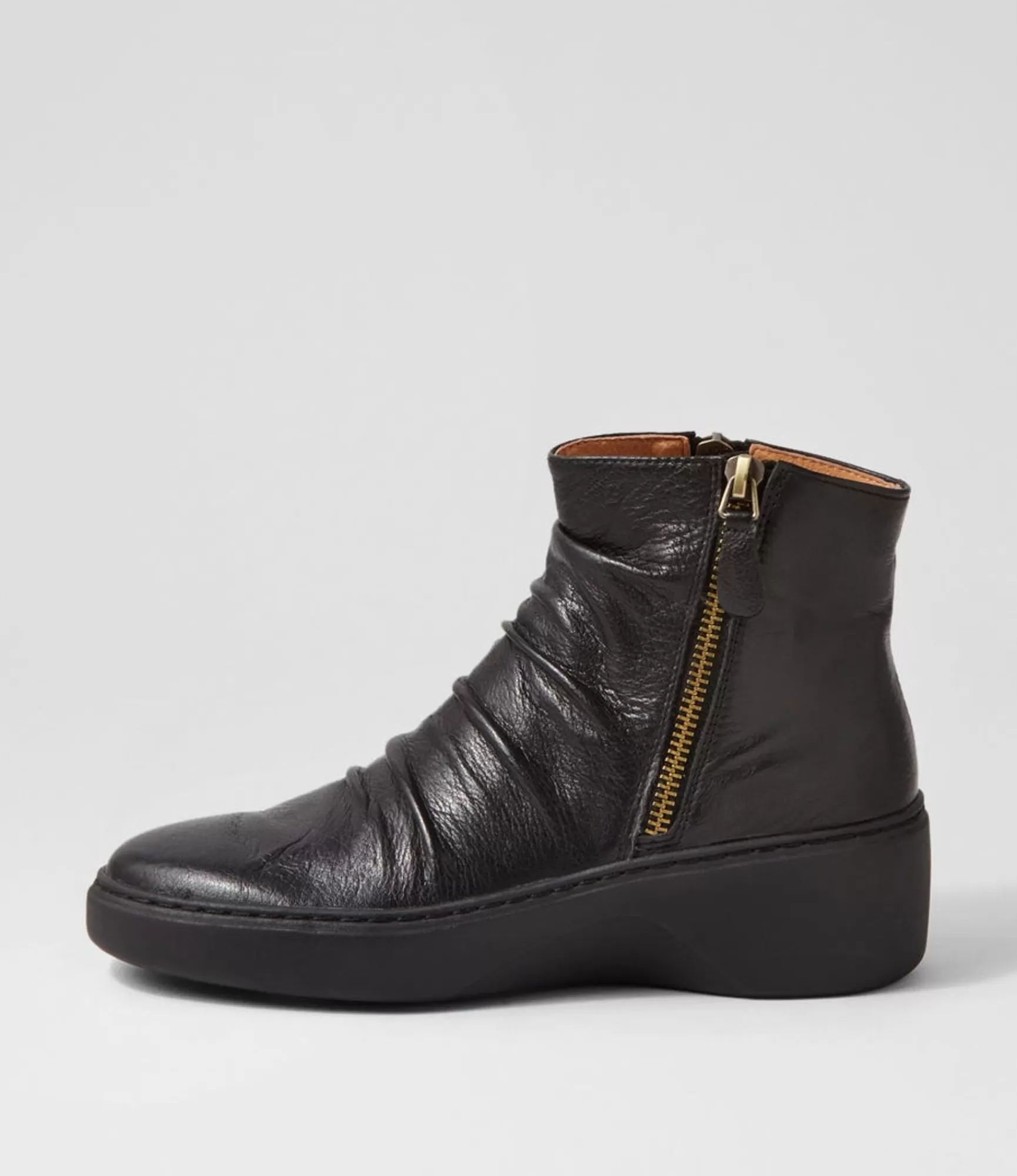 Shop Midas Shoes Soul Black Leather Ankle Boots