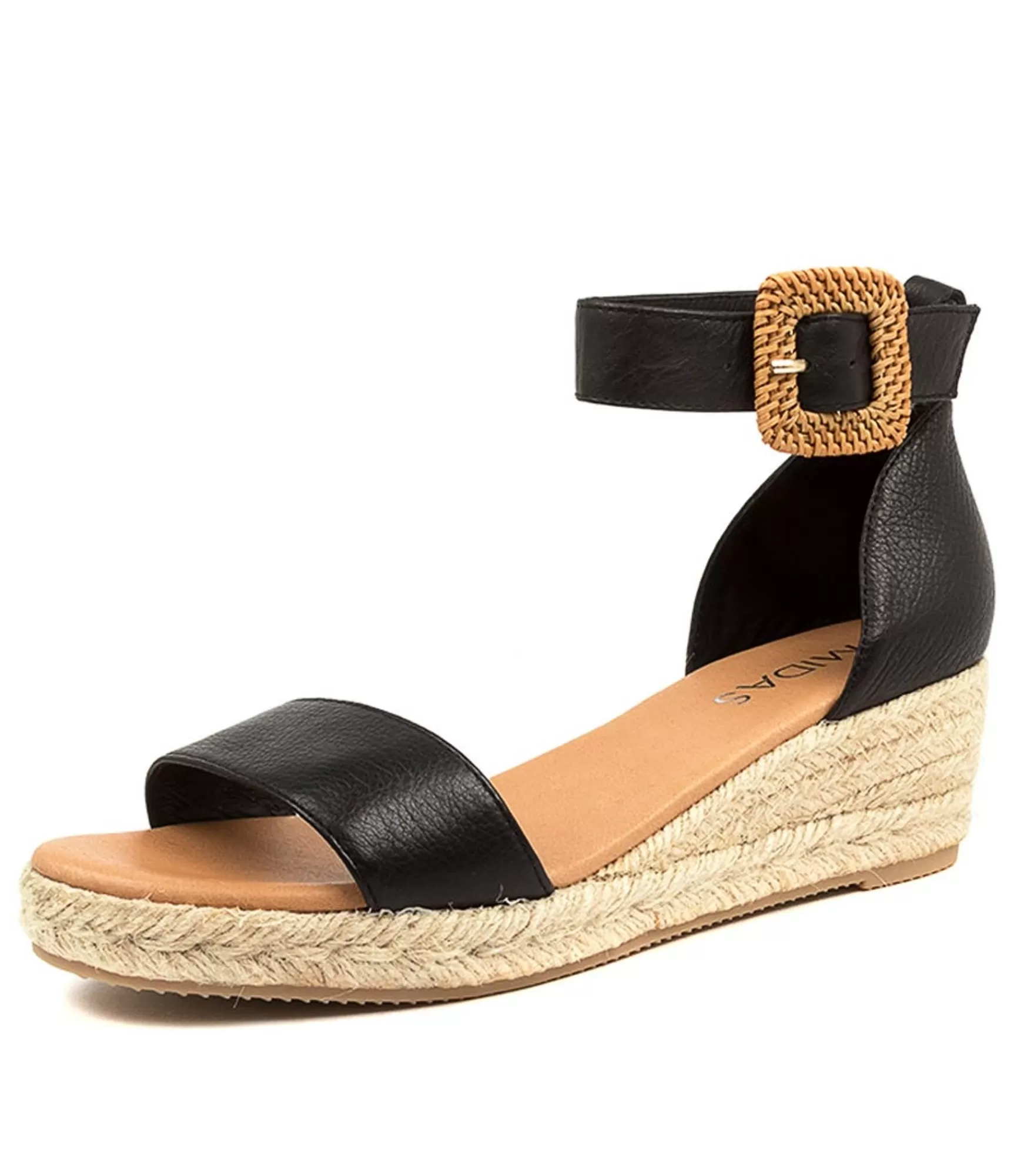 Best Midas Shoes Sprung Black Leather