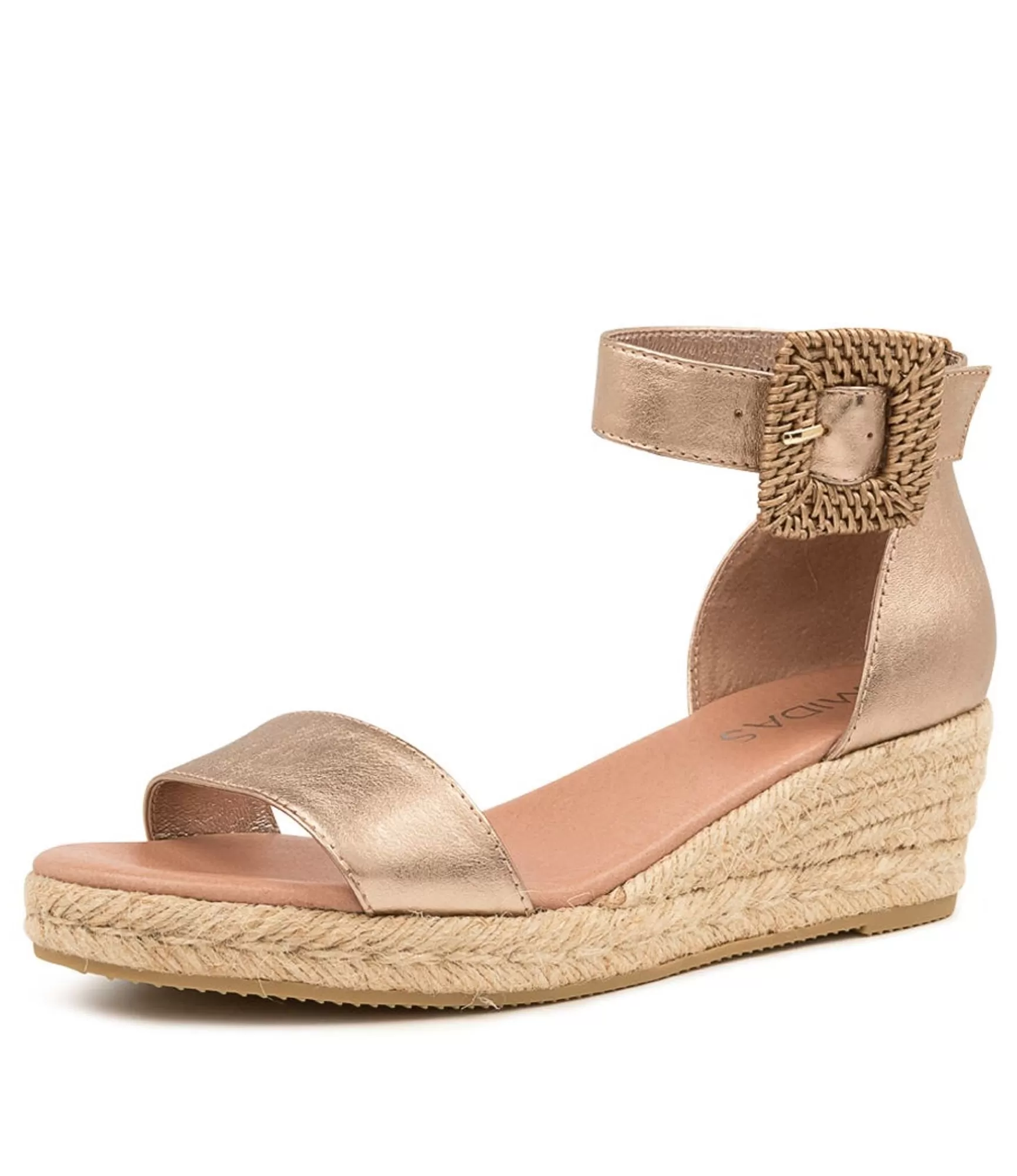 Shop Midas Shoes Sprung Champagne Leather